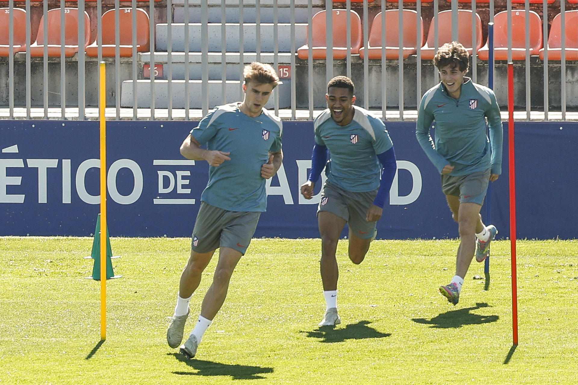 Barrios, en el entrenamiento de este miércoles. EFE/ Javier Lizon