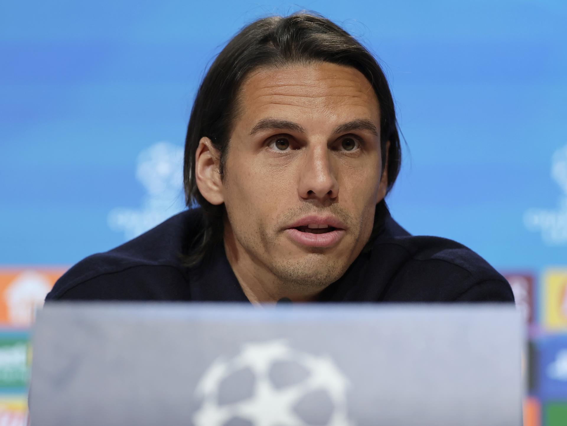 El suizo Yann Sommer, portero del Inter de Milán y exjugador del Bayern Múnich en vísperas del partido de ida de cuartos de final de la UEFA Champions League en Múnich, Alemania. EFE/EPA/RONALD WITTEK