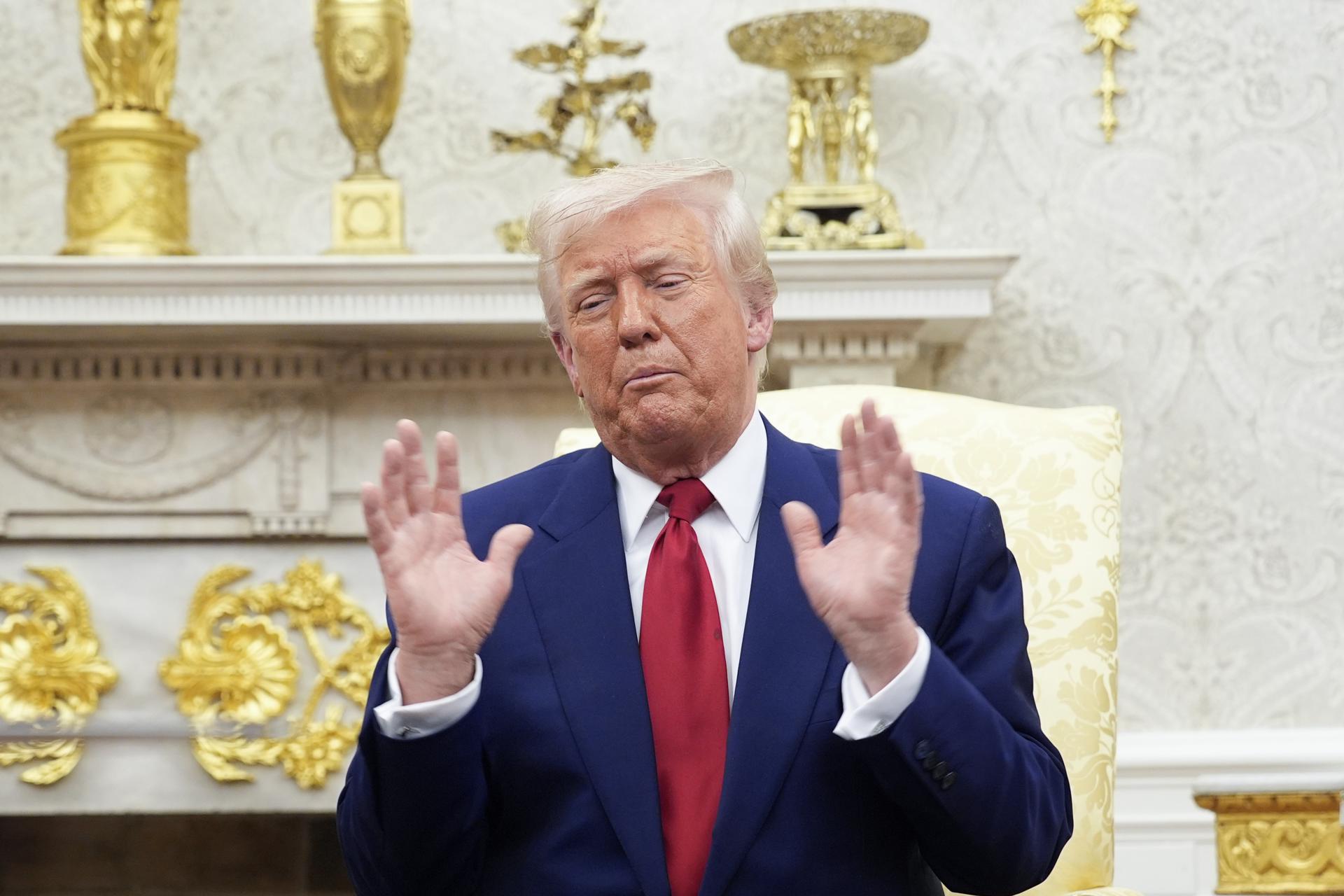 El presidente de Estados Unidos, Donald Trump, en una fotografía de archivo. EFE/YURI GRIPAS