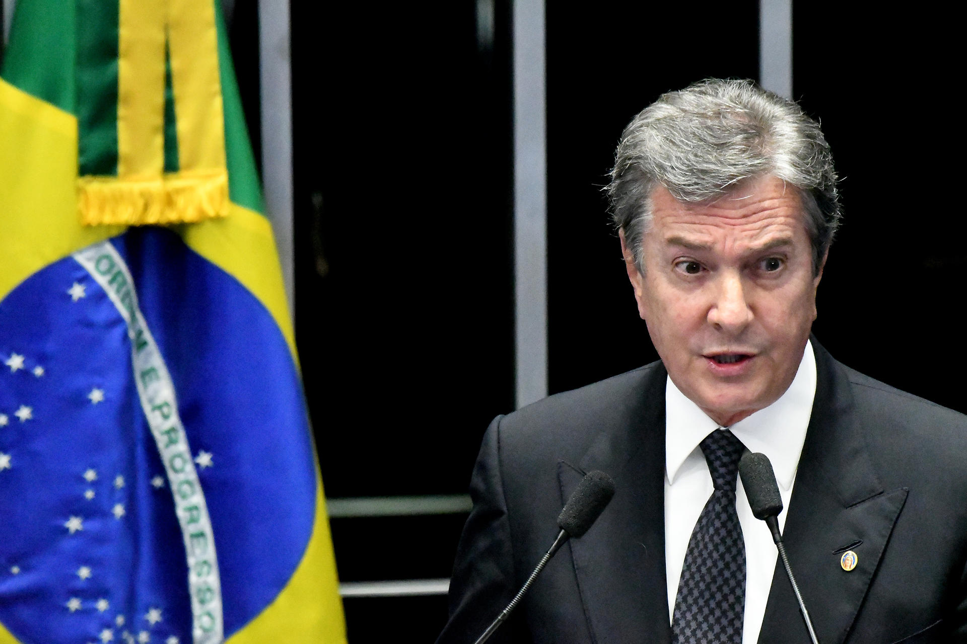 Fotografía de archivo del expresidente de Brasil Fernando Collor de Melo. EFE/CADU GOMES