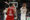 El alero croata del Real Madrid Mario Hezonja (d) lanza a canasta junto al serbio Vladimir Lučić (c), del Bayern, durante el encuentro del Play In de la Euroliga que disputan hoy viernes Real Madrid y Bayern de Múnich en el Movistar Arena, en Madrid. EFE/ Mariscal.