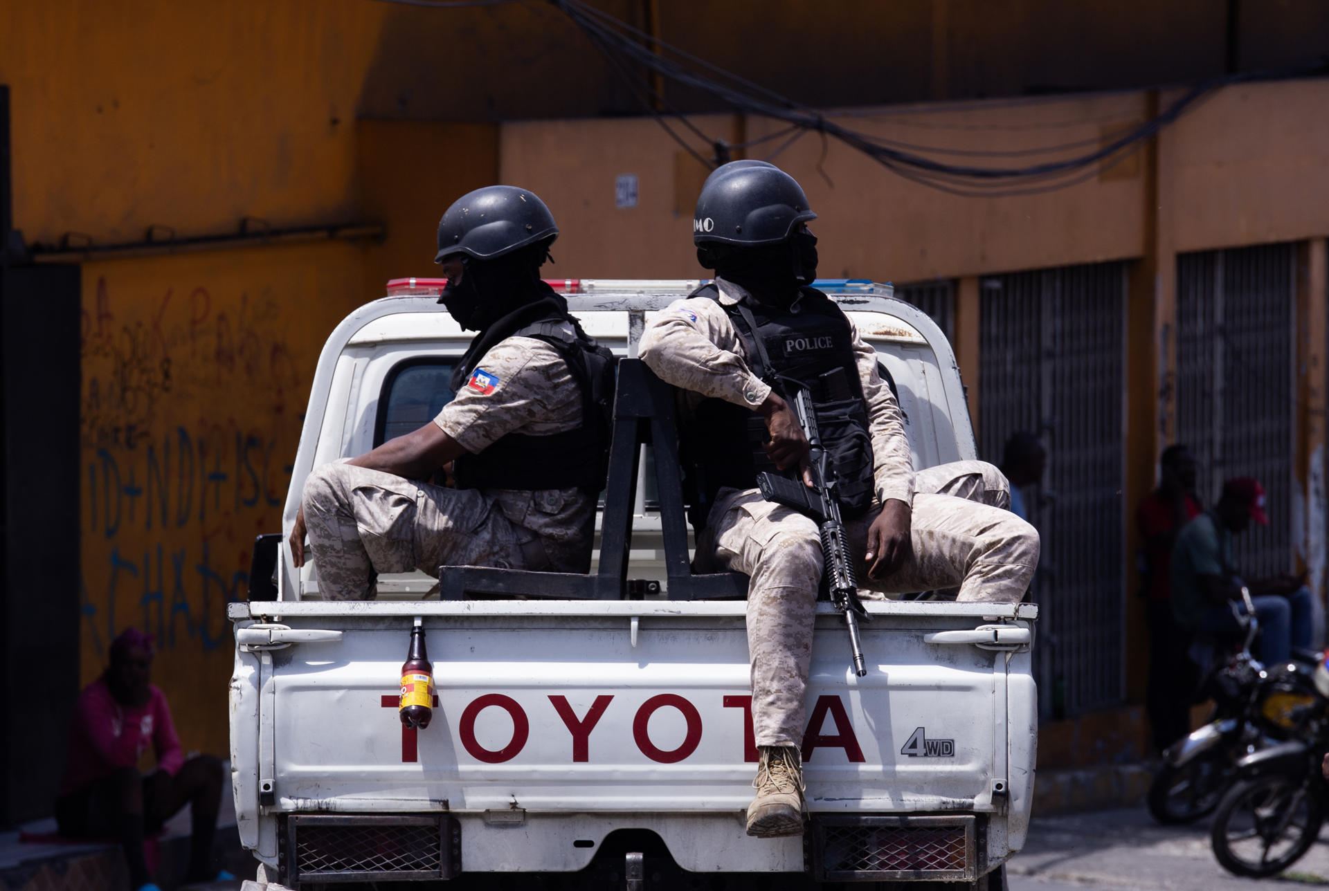 Foto de archivo que muestra a miembros de la Policía de Haití. EFE/ Mentor David Lorens