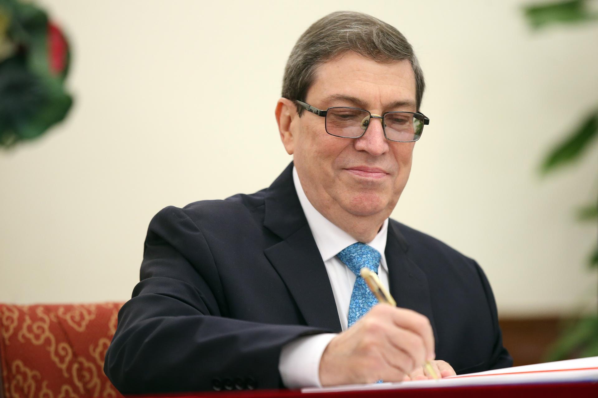 Fotografía de archivo del canciller de Cuba, Bruno Rodríguez. EFE/EPA/LUONG THAI LINH