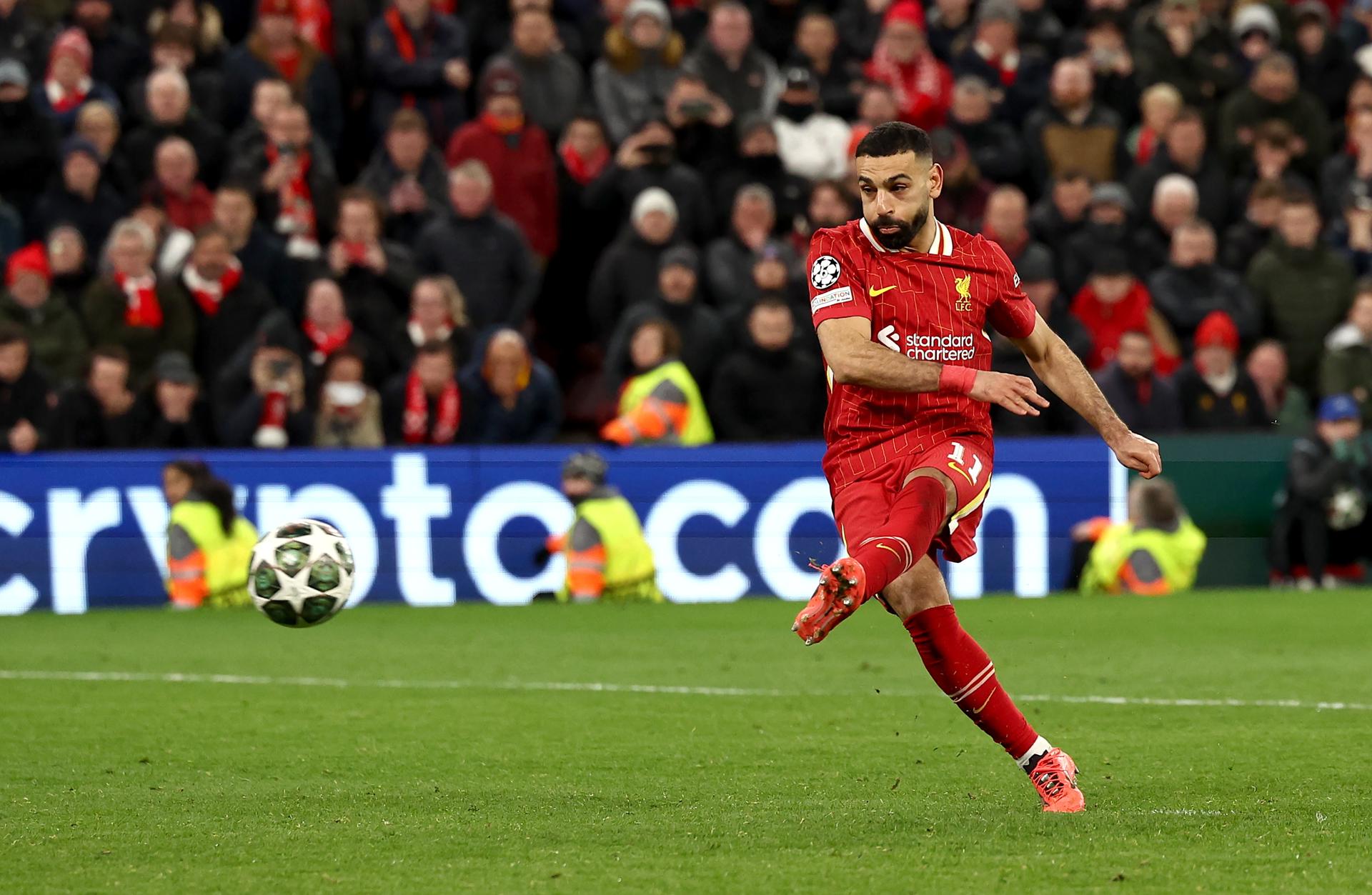 Salah, del Liverpool, en una foto de archivo. EFE/EPA/ADAM VAUGHAN