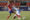 La delantera brasileña del Atlético de Madrid Giovana Queiroz disputa un balón ante la delantera venezolana del Tenerife Yerliane Moreno (d) este viernes, durante el partido de la jornada 26 de la Liga F, entre el Atlético de Madrid y el Costa Adeje Tenerife Egatesa, celebrado en Alcalá de Henares (Comunidad de Madrid).EFE/ Chema Moya