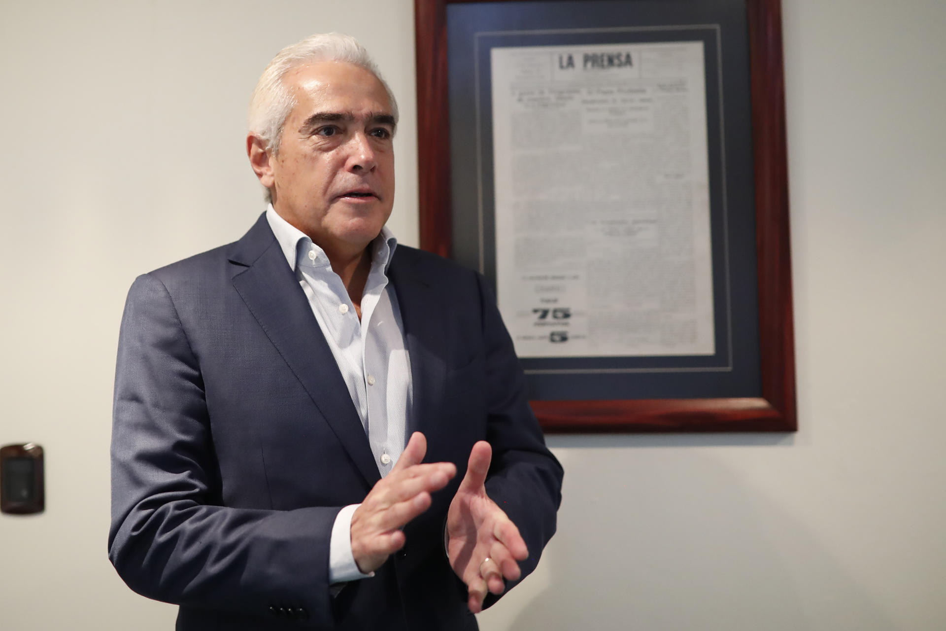 Foto de archivo del presidente de la Sociedad Interamericana de Prensa (SIP), el salvadoreño José Roberto Dutriz. EFE/ Rodrigo Sura