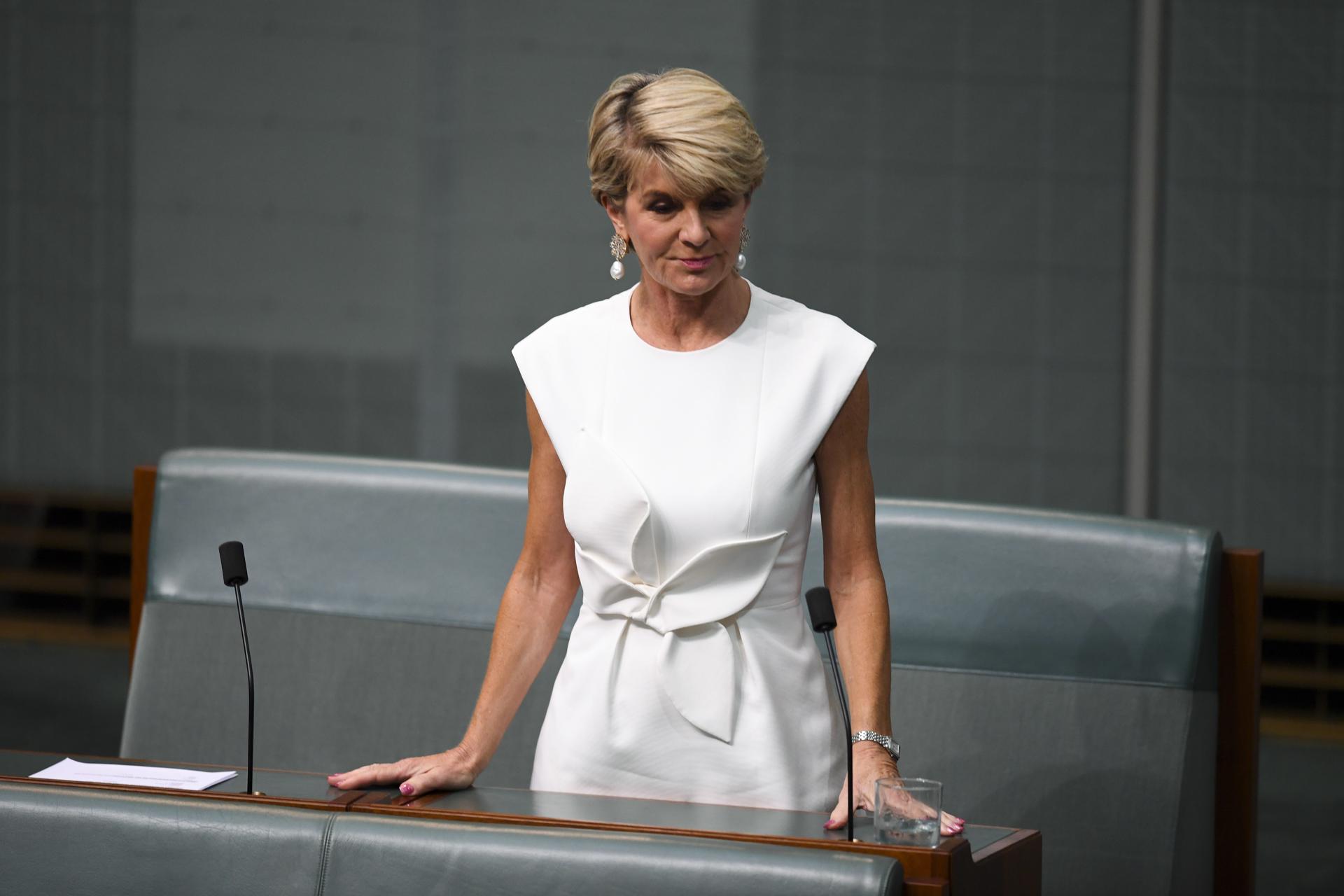 Fotografía de archivo de la enviada especial de Naciones Unidas para Birmania, Julie Bishop.
EPA/LUKAS COCH AUSTRALIA AND NEW ZEALAND OUT[AUSTRALIA AND NEW ZEALAND OUT]