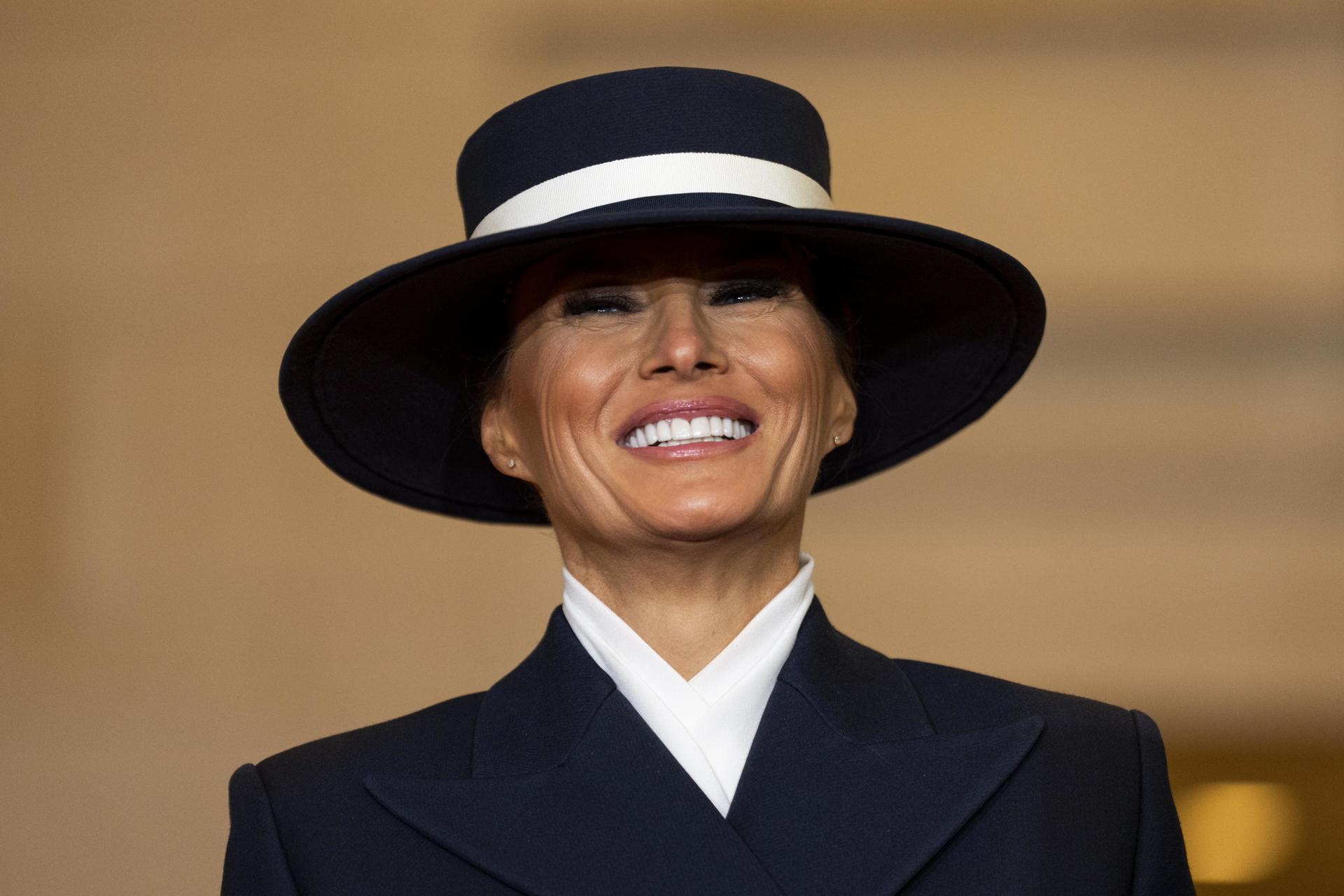 Melania Trump durante la toma de posesión de su marido. EFE/ARCHIVO/Greg Nash / POOL
