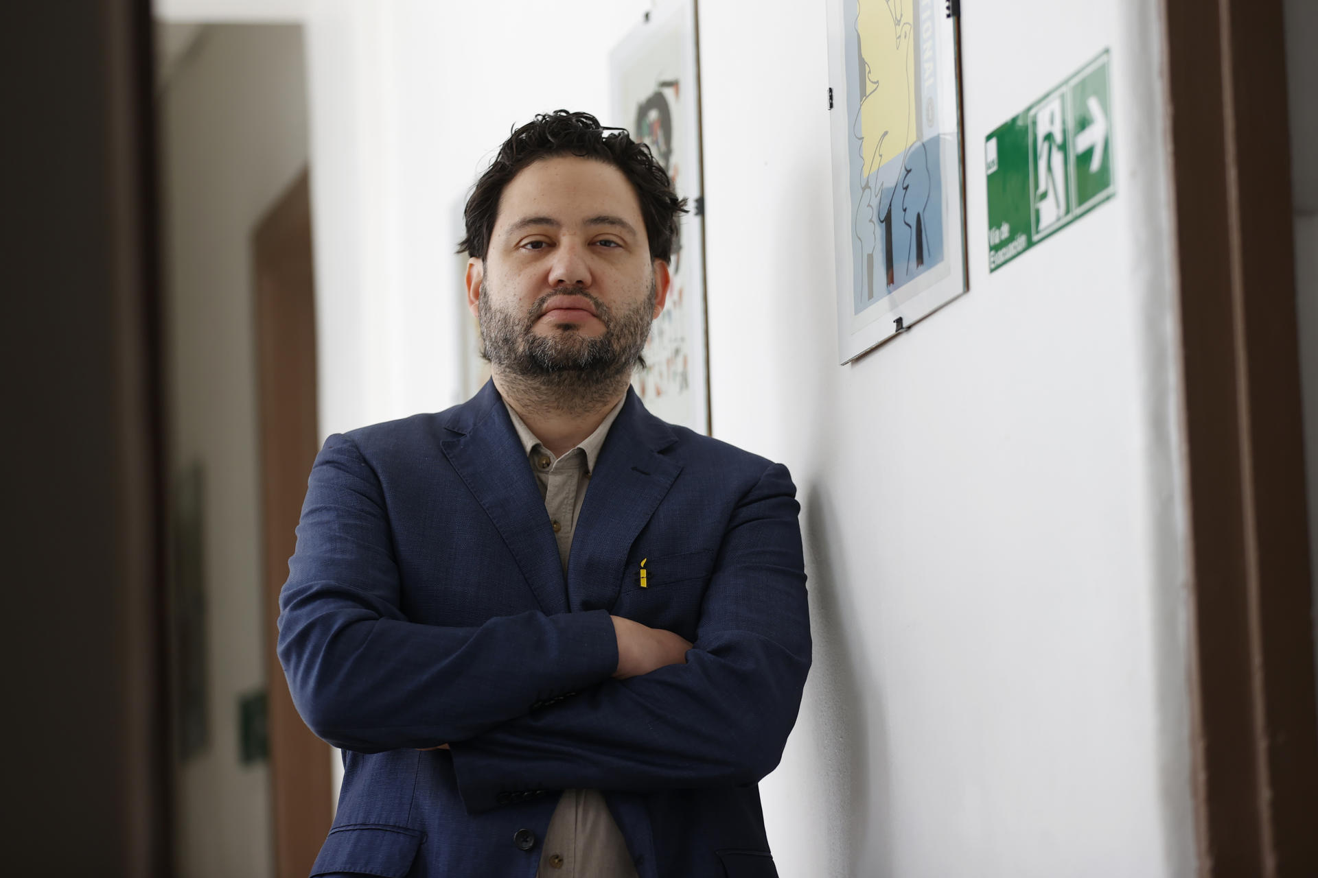 El director de Amnistía Internacional Chile, Rodrigo Bustos. EFE/ Elvis González