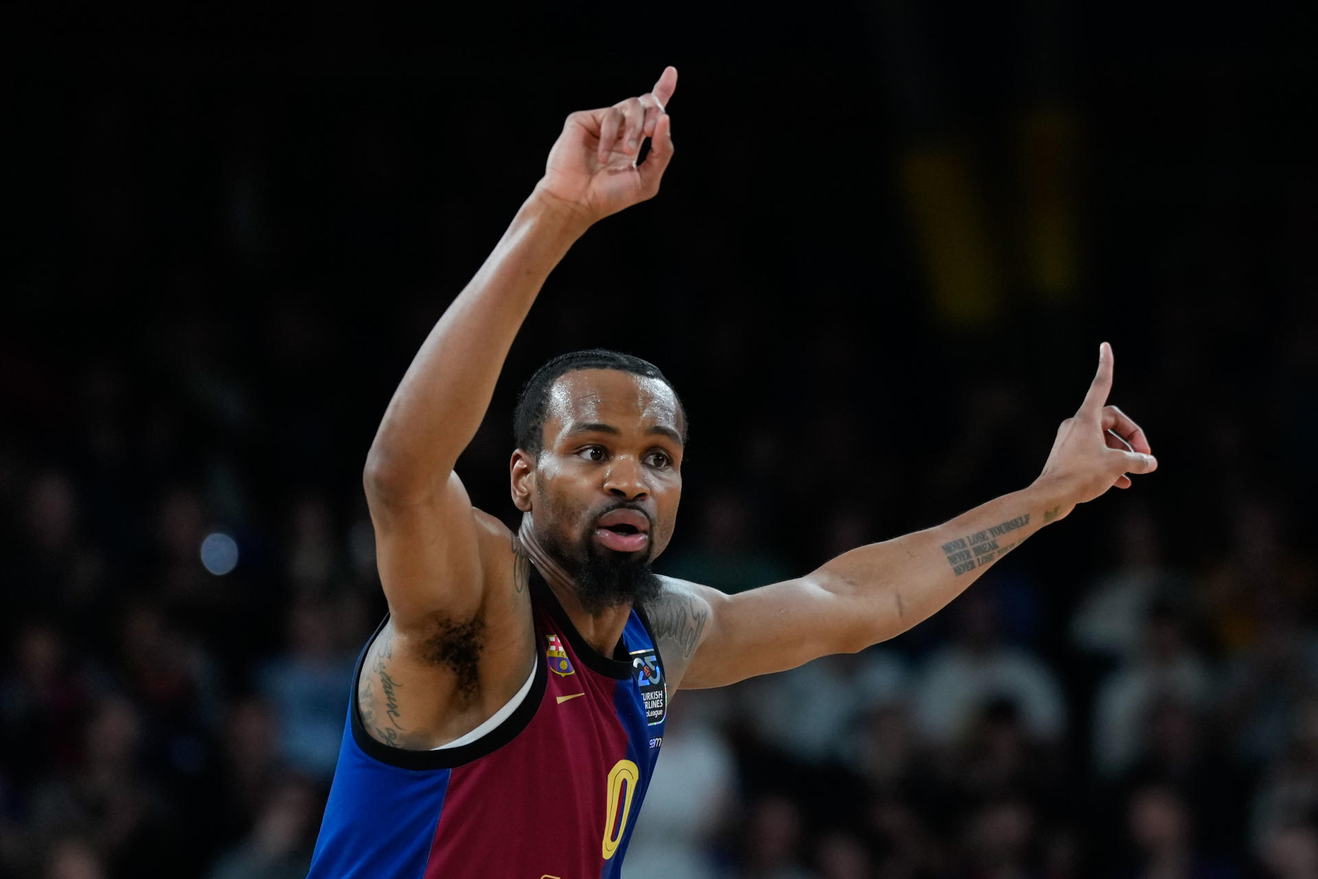 El escolta estadounidense del Barça, Kevin Punter, en el Palau Blaugrana en una foto de archivo de Alejandro García. EFE