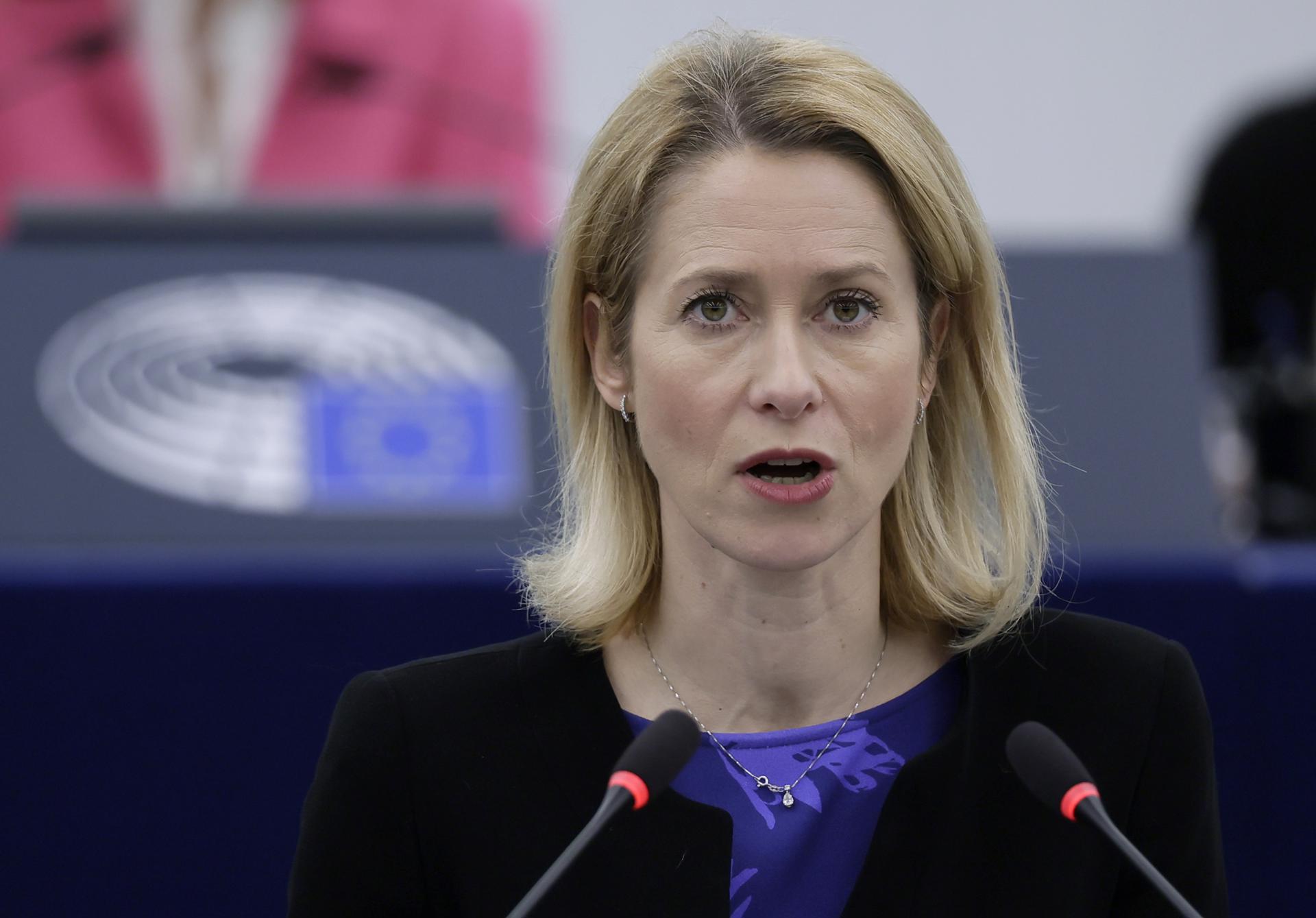 La alta representante de la Unión Europea (UE) para Asuntos Exteriores, Kaja Kallas. EFE/EPA/RONALD WITTEK