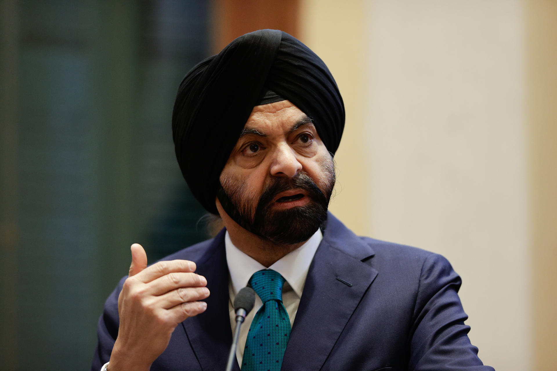 Foto de archivo del presidente del Banco Mundial, Ajay Banga. EFE/ Juan Pablo Pino