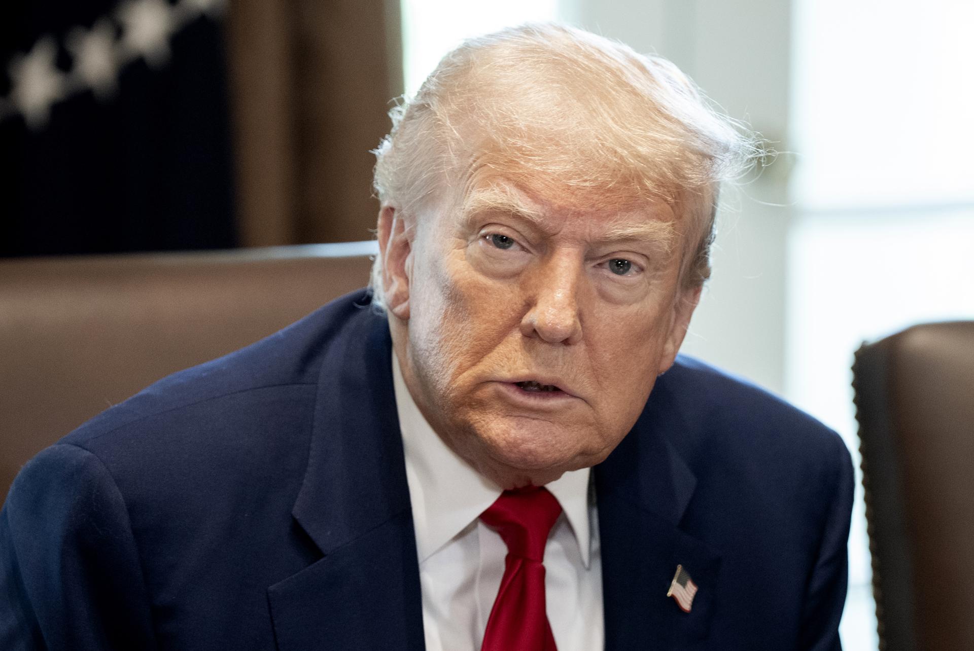 El presidente de Estados Unidos, Donald Trump. EFE/EPA/KEN CEDENO / POOL