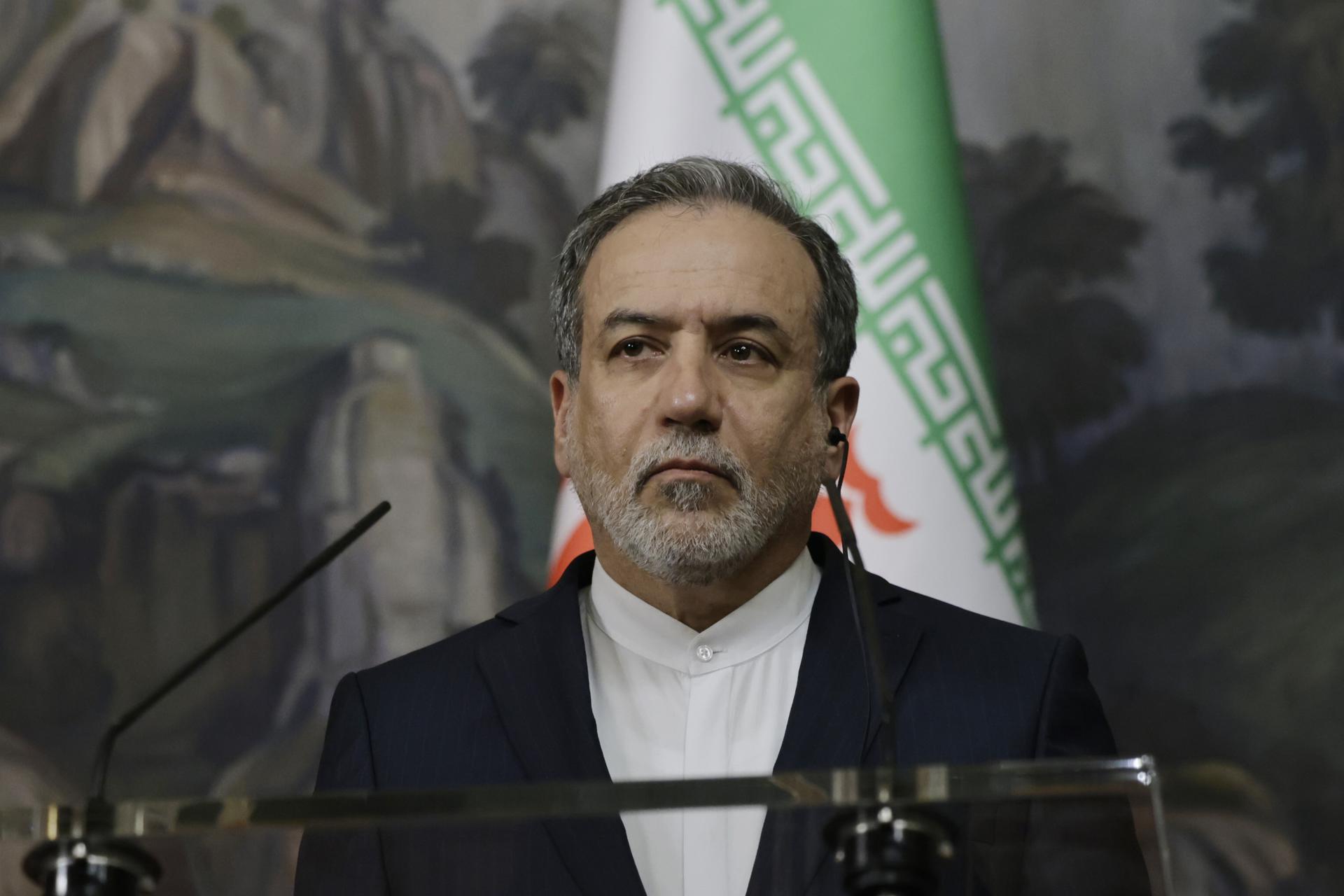 El ministro iraní de Exteriores, Abás Araqchí, en una imagen del 18 de abril de 2025. EFE/EPA/TATYANA MAKEYEVA / POOL