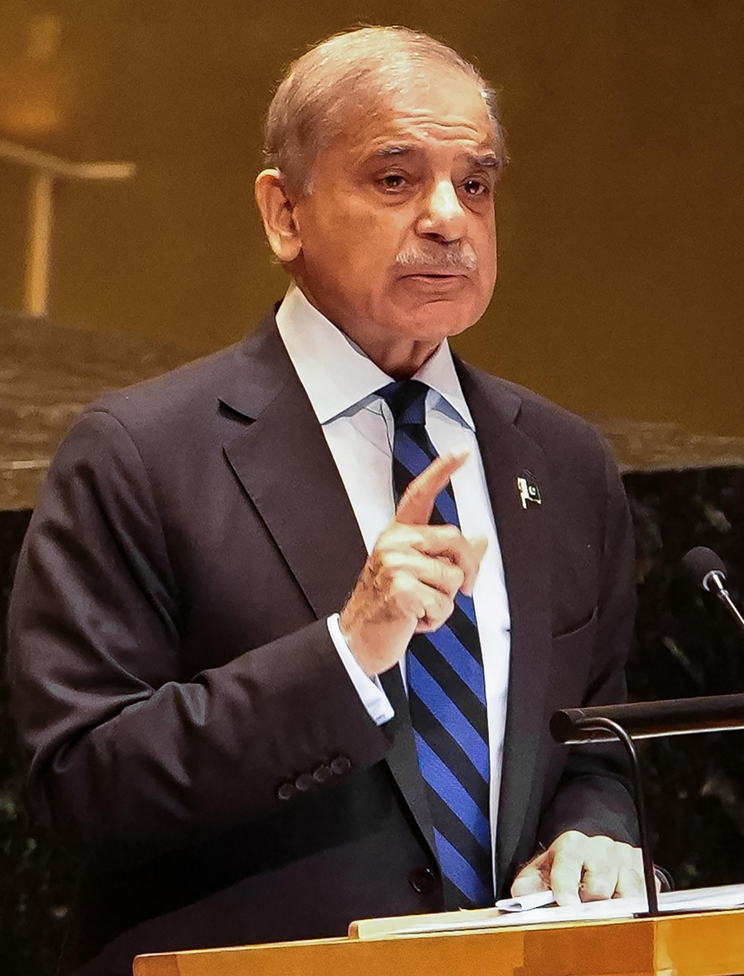 El primer ministro paquistanín, Shehbaz Sharif, en una imgen de archivo.EFE/EPA/STEPHANI SPINDEL
