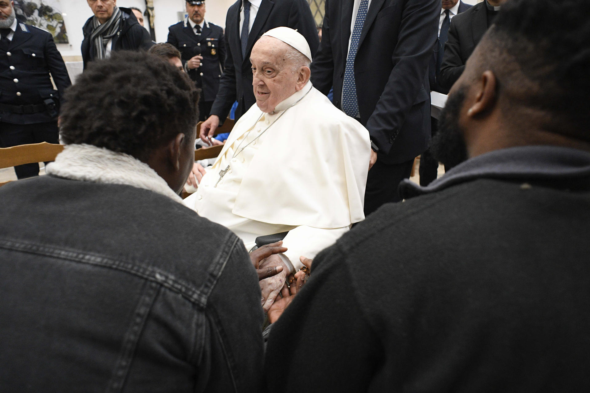 El papa Francisco, el pasado Jueves Santo. EFE/ Vatican Media SÓLO USO EDITORIAL / SÓLO DISPONIBLE PARA ILUSTRAR LA NOTICIA QUE ACOMPAÑA (CRÉDITO OBLIGATORIO)