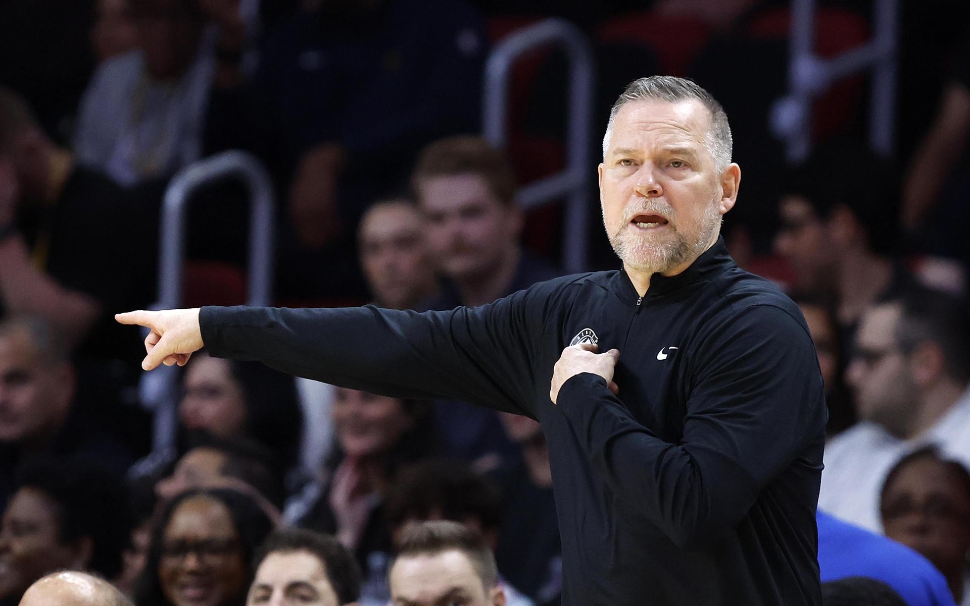 Fotografía de archivo del 17/01/2025 del entrenador de los Denver Nuggets Michael Malone. EFE/Rhona Wise