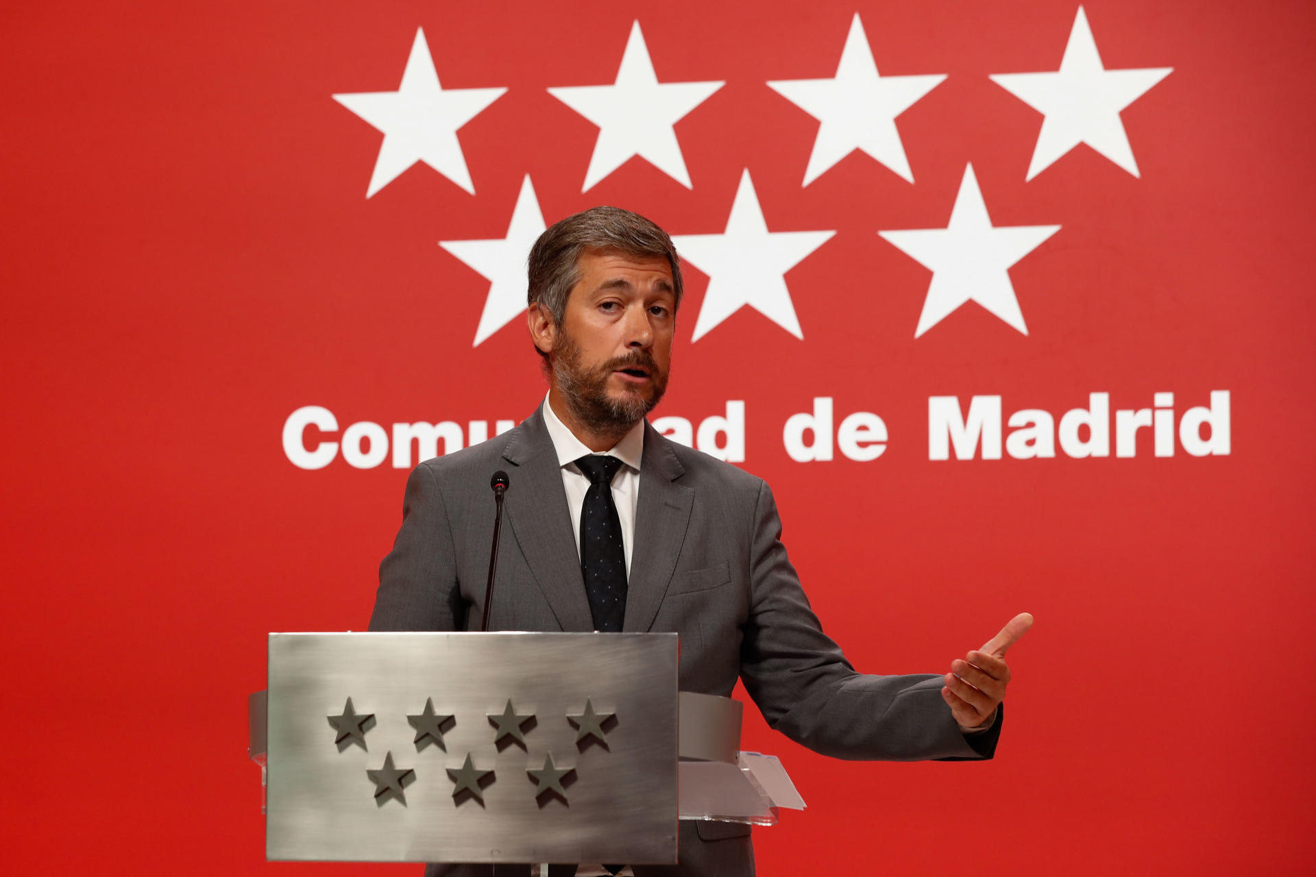 El portavoz del Gobierno madrileño, Miguel Ángel García, en una imagen de archivo. EFE/Sofía Carabias