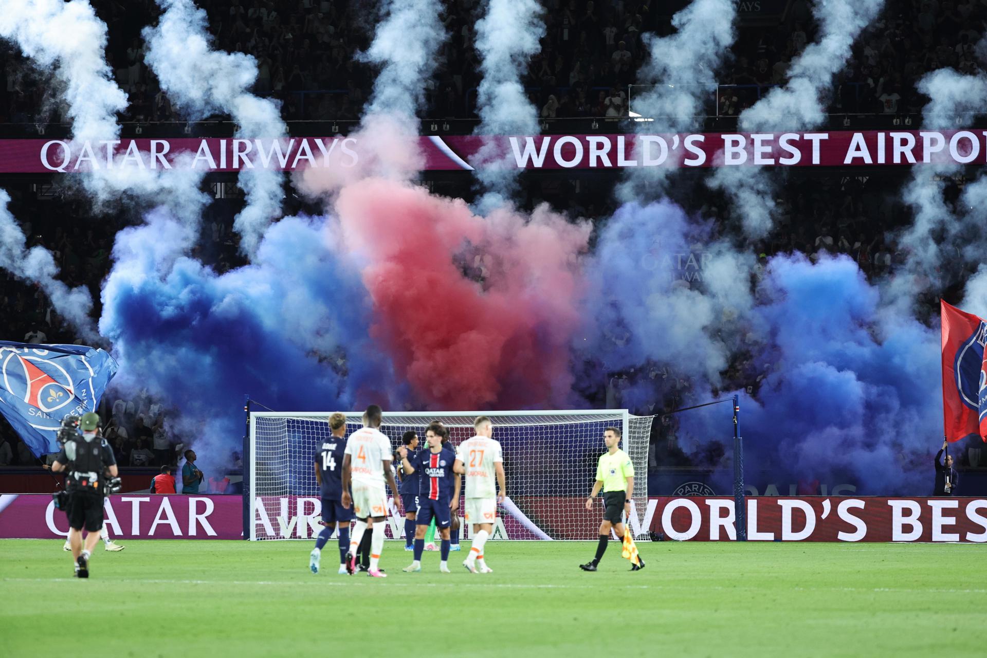 Imagen de un partido del PSG en el Parque de los Príncipes en esta temporada. EFE/EPA/CHRISTOPHE PETIT TESSON