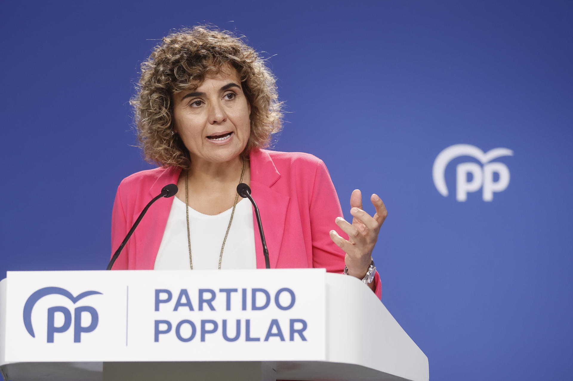 La portavoz del PP en el Parlamento Europeo, Dolors Montserrat. EFE/ Fernando Alvarado