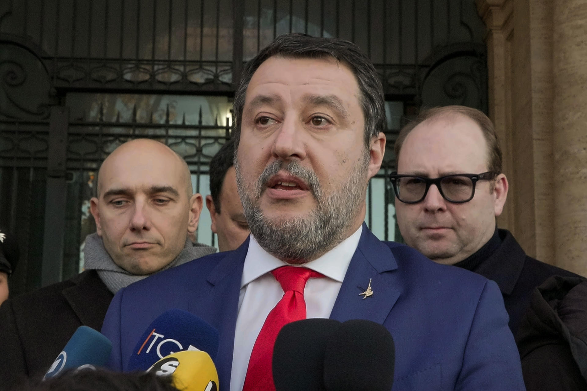 El vicepresidente del Gobierno italiano y líder de la Liga, Matteo Salvini. EFE/ Daniel Cáceres