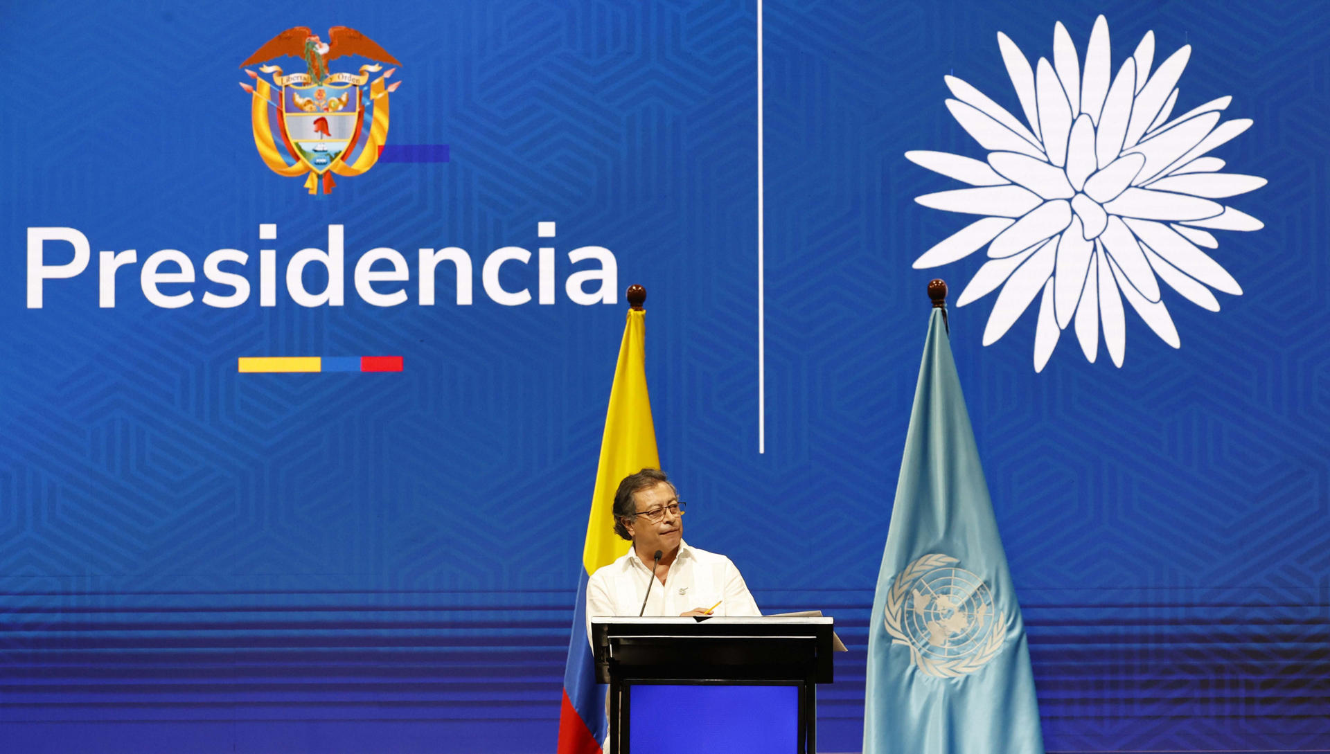 Imagen de archivo del presidente de Colombia, Gustavo Petro. EFE/ Mauricio Dueñas Castañeda