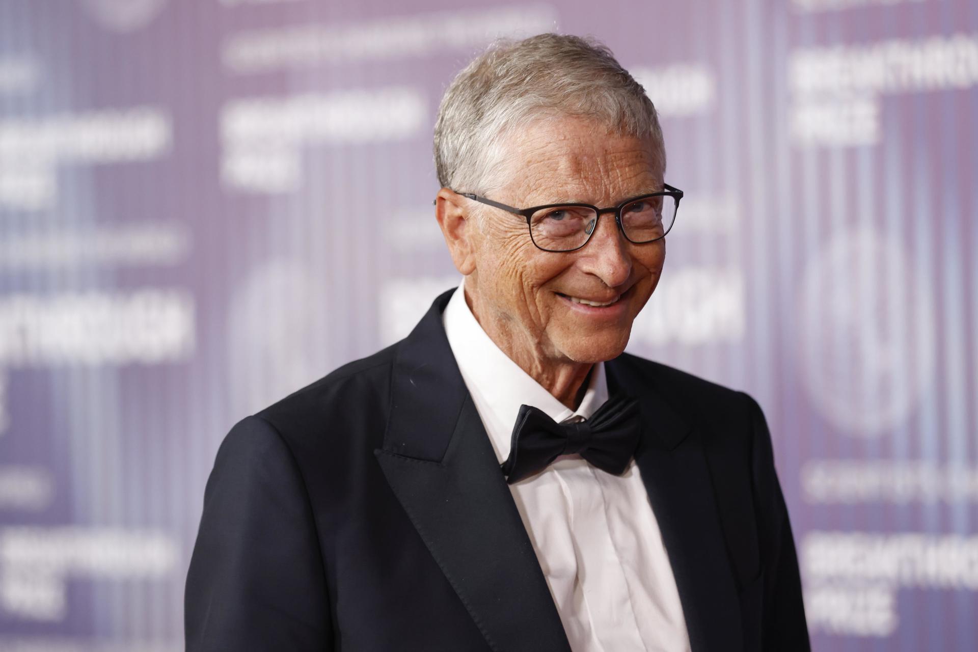 Fotografía de archivo del filántropo estadounidense Bill Gates. EFE/Caroline Brehman