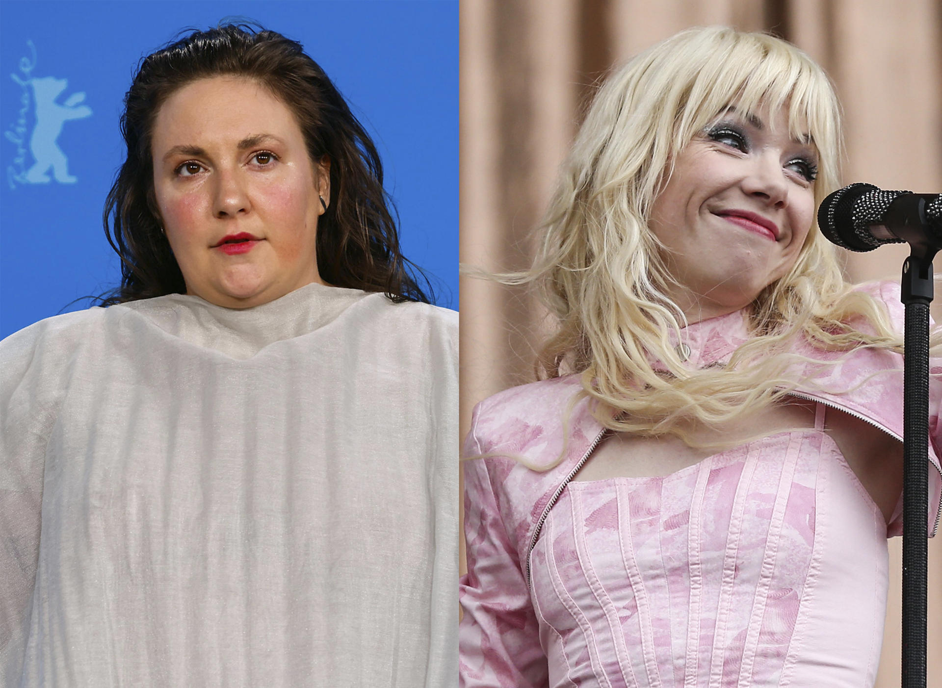 Combo de fotografías de archivo de la directora Lena Dunham (i) y la cantante Carly Rae Jepsen (d). EFE/ Hannibal Hanschke/ Adam Vaughan