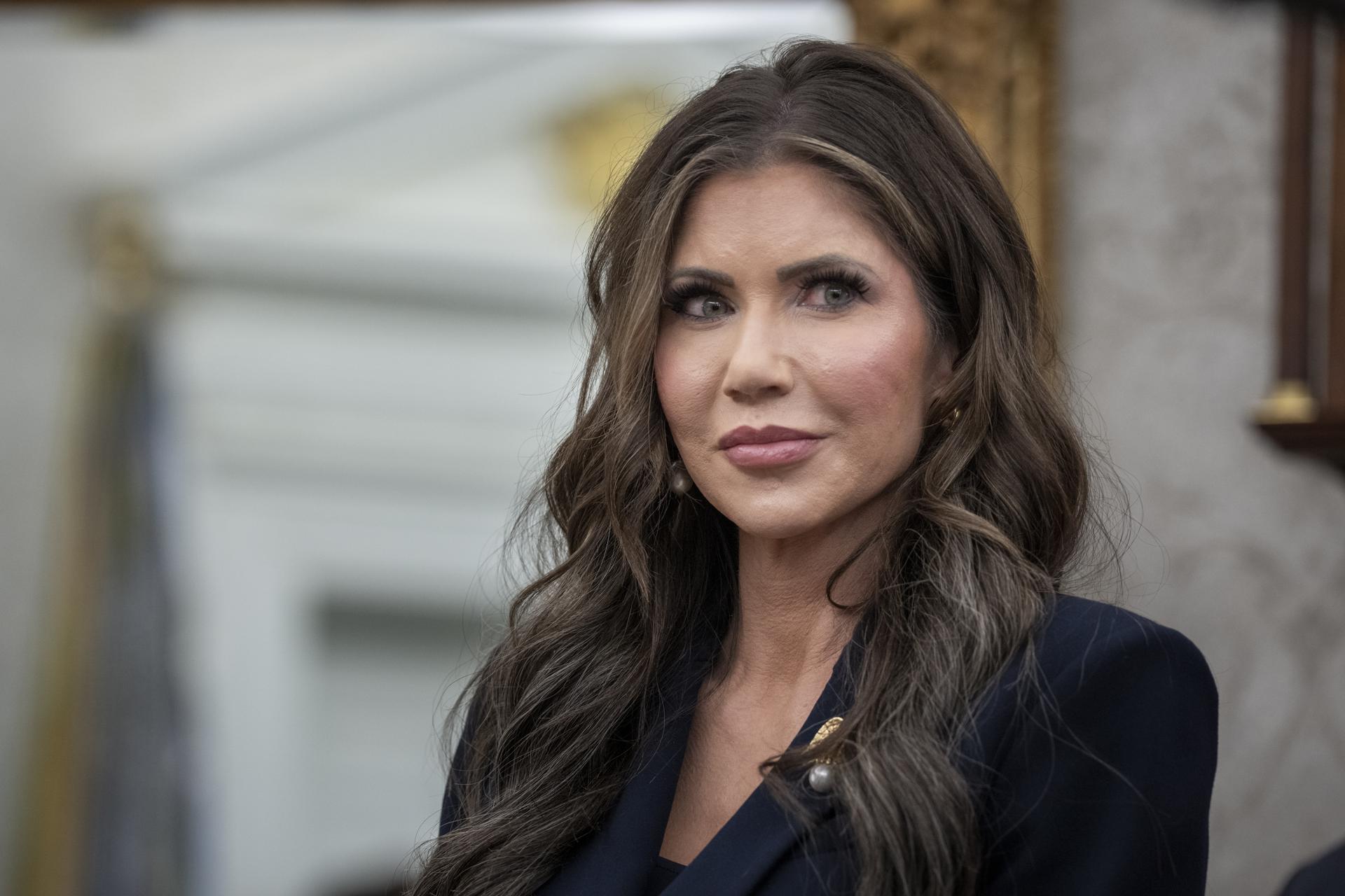 La secretaria de Seguridad Nacional de Estados Unidos, Kristi Noem, en una fotografía de archivo. EFE/KEN CEDENO