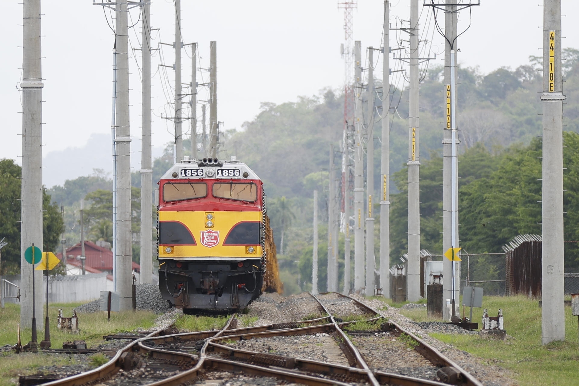 Fotografía que muestra un tren de la empresa Panama Canal Railway Company este viernes, en ciudad de Panamá (Panamá). EFE/ Bienvenido Velasco