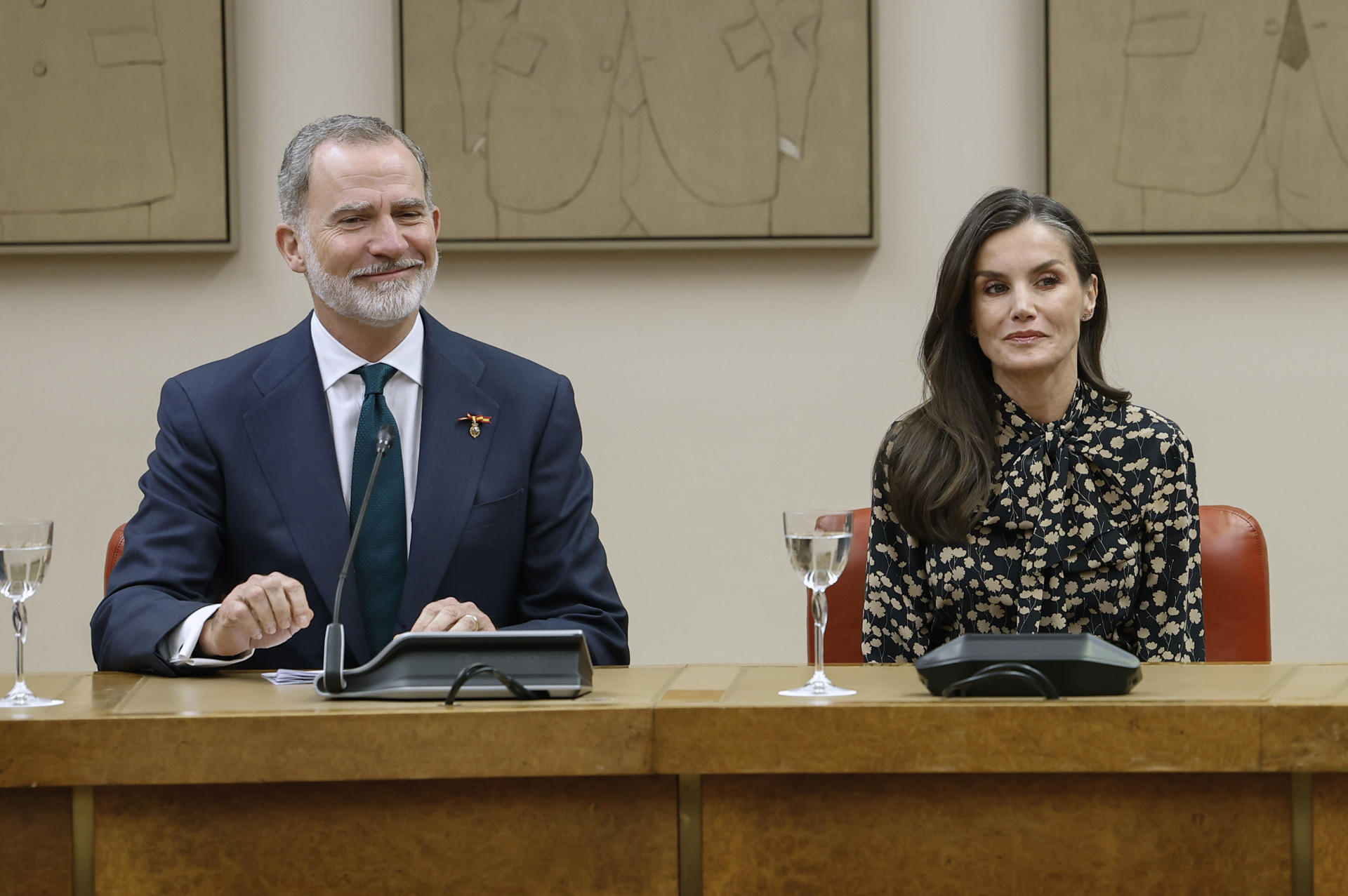 Imagen de archivo (08/04/2025) del rey Felipe VI y la reina Letizia. EFE/ Chema Moya