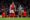 Mikel Merino celebra su gol durante el partido de ida de cuartos de final de la UEFA Champions League entre el Arsenal FC y el Real Madrid en Londres, Reino Unido. EFE/EPA/TOLGA AKMEN EFE/EPA/TOLGA AKMEN