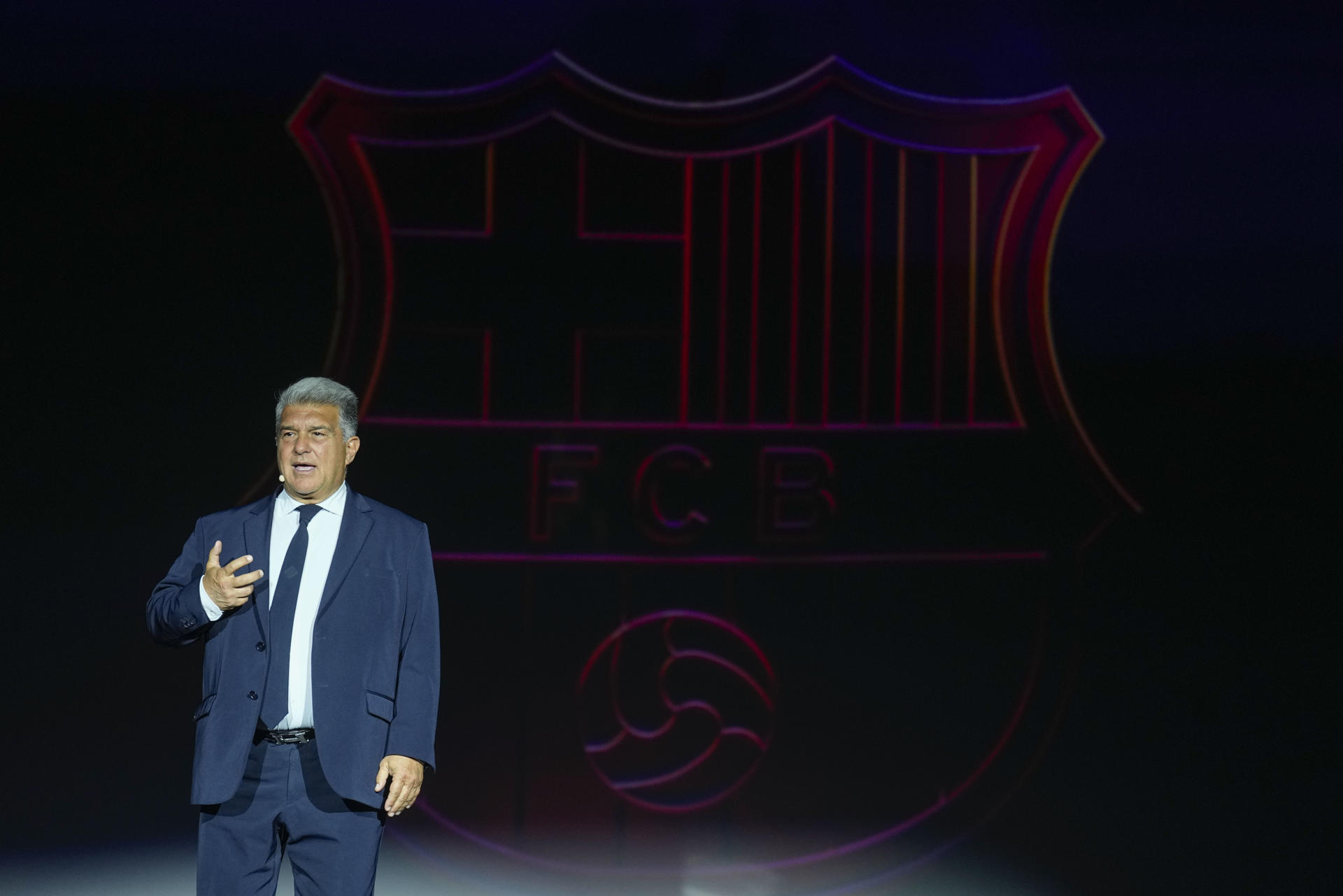 El presidente del FC Barcelona, Joan Laporta, en foto de archivo de Enric Fontcuberta