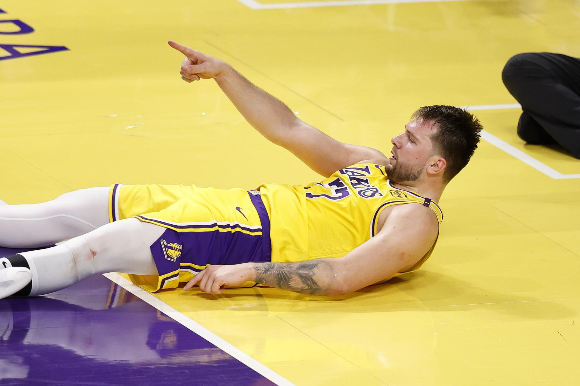 Luka Doncic durante el partido de este martes. EFE/CAROLINE BREHMAN SHUTTERSTOCK OUT