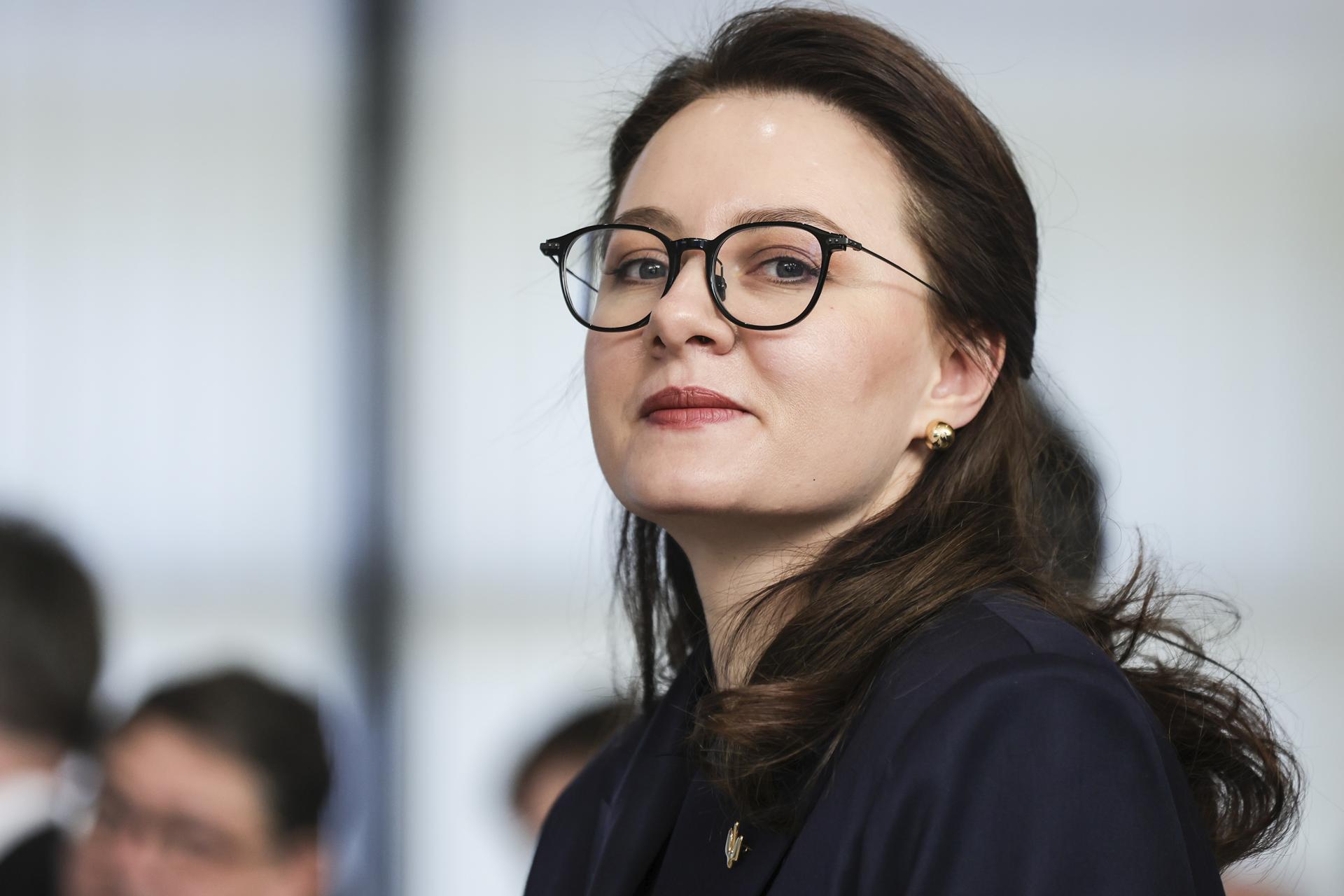 La viceprimera ministra ucraniana y titular de la cartera de Economía, Yulia Svyrydenko, en una foto de archivo. EFE/EPA/TERESA SUÁREZ