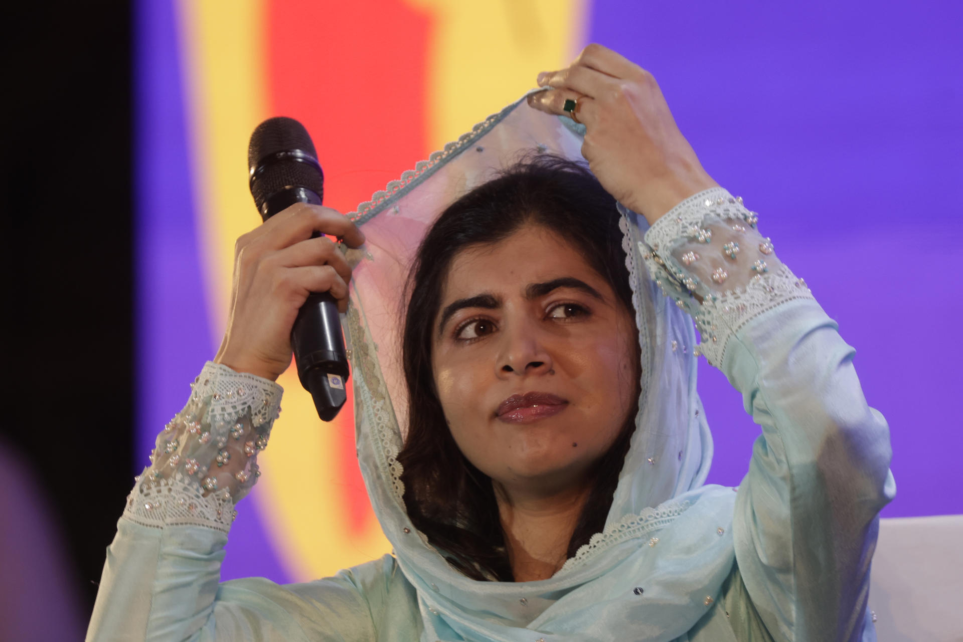 La premio Nobel de Paz Malala Yousafzai. EFE/ Antonio Lacerda