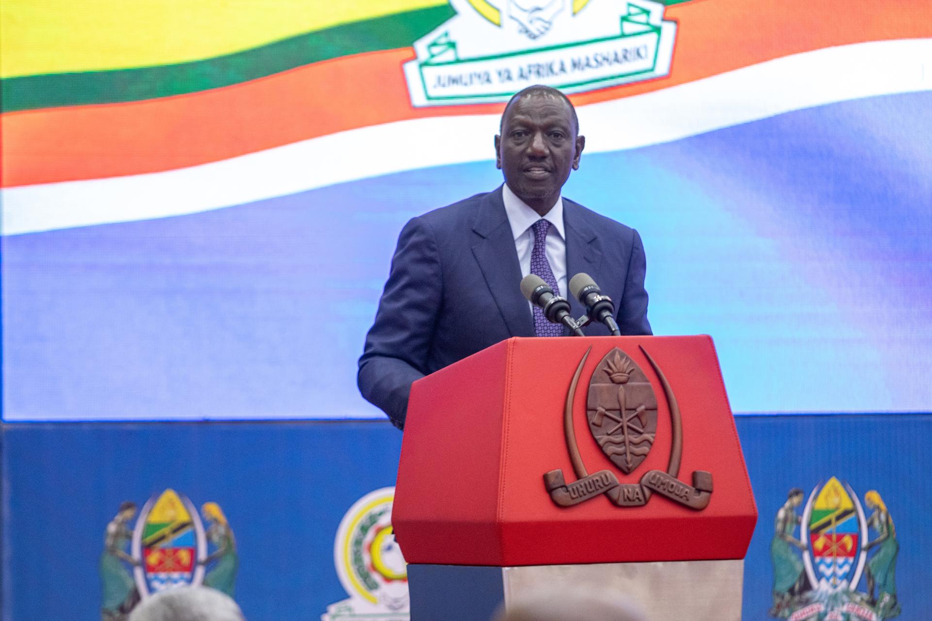 Imagen de Archivo del presidente de Kenia, William Ruto. 
EFE/EPA/ANTHONY SIAME