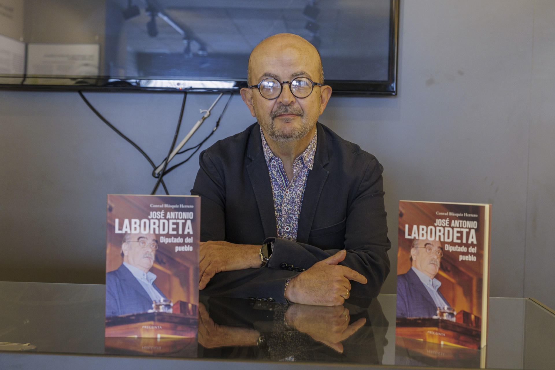 El periodista Conrad Blásquiz ha presentado 'José Antonio Labordeta: diputado del pueblo'. EFE archivo ( 07/04/2025)/Javier Cebollada