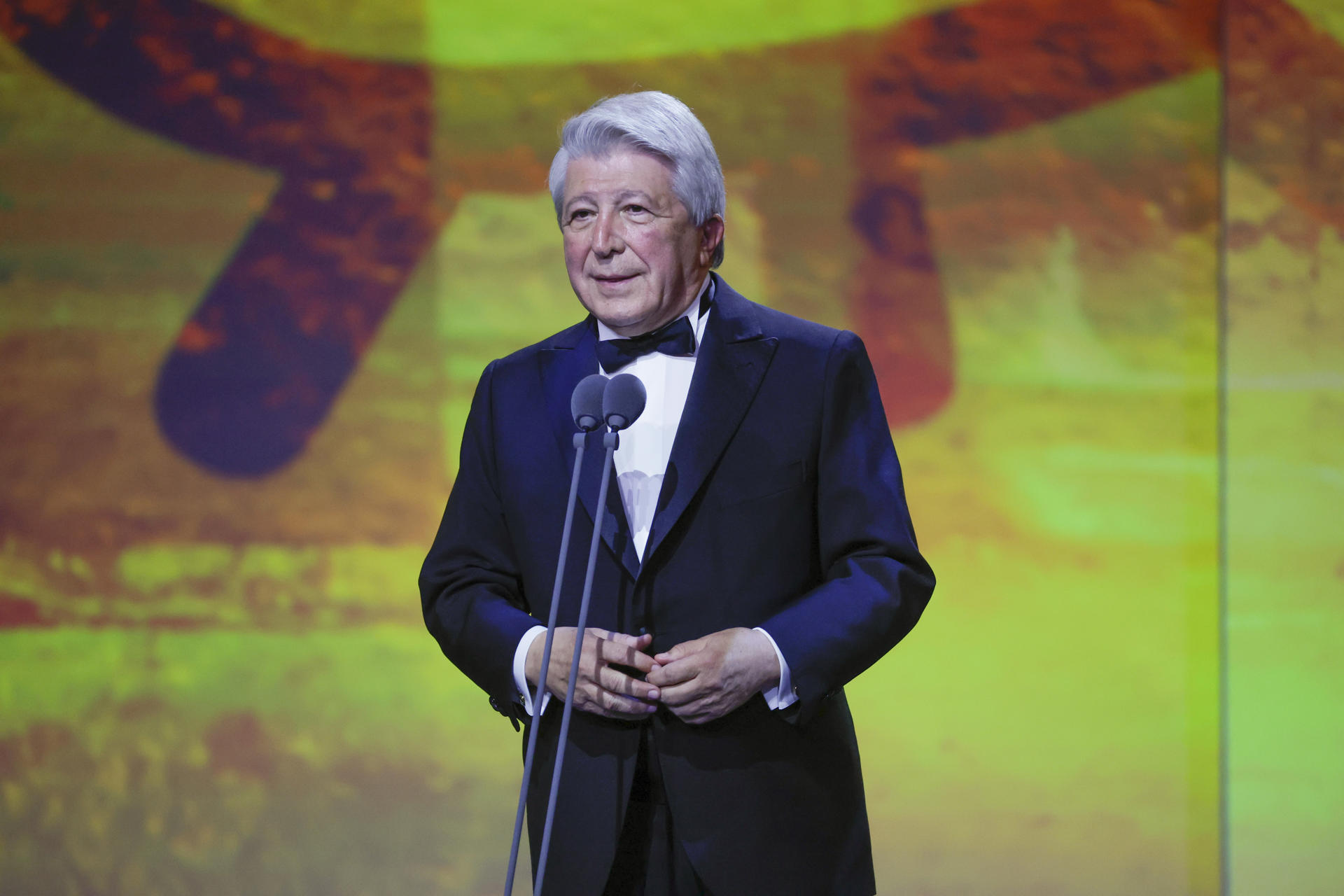 El presidente de Egeda Enrique Cerezo durante la gala de la 30 edición de los Premios José María Forqué. EFE/Zipi Aragón