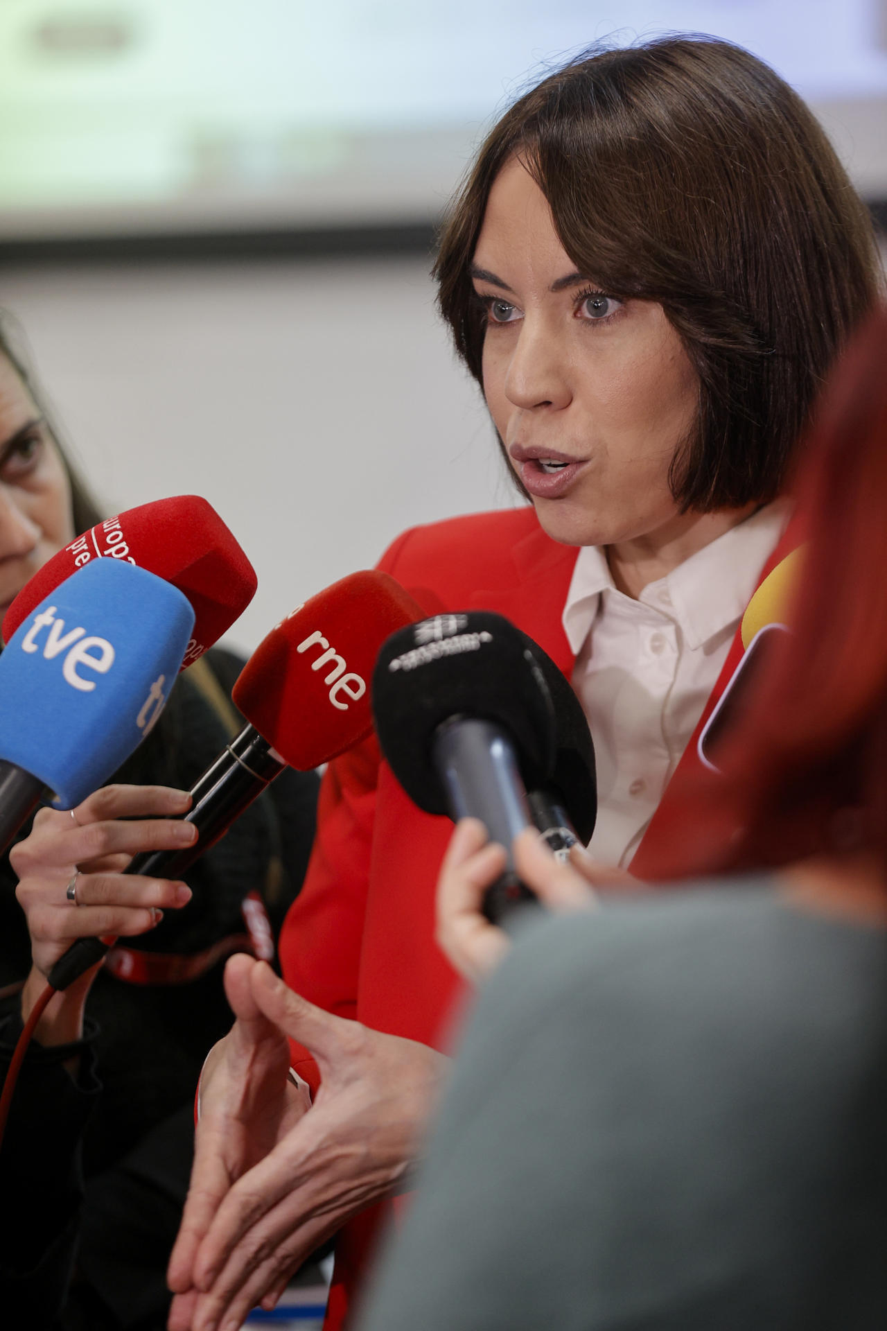 La ministra de Ciencia y secretaria general del PSPV-PSOE, Diana Morant. EFE/Manuel Bruque