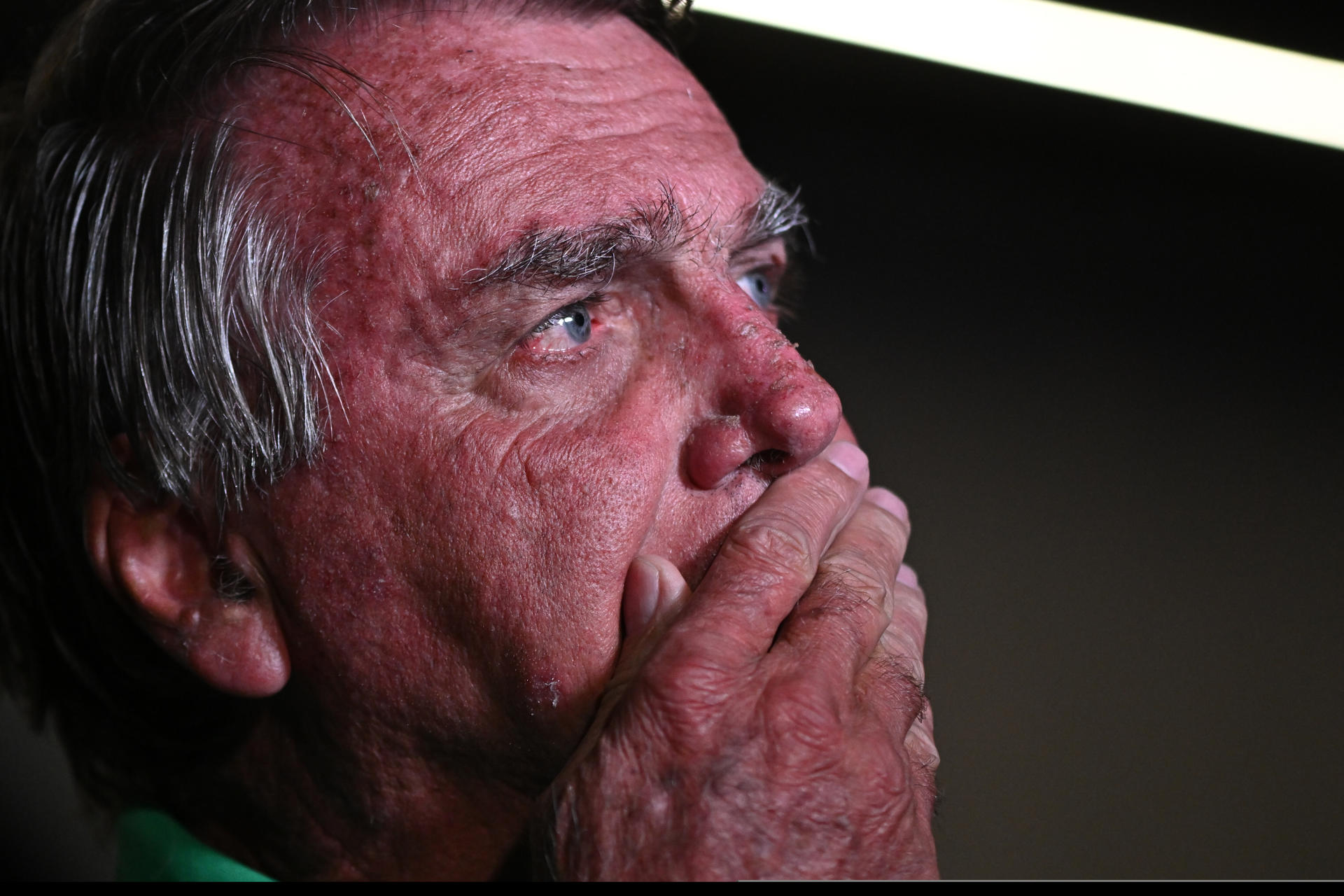 Fotografía de archivo, tomada el pasado 6 de marzo, del expresidente de Brasil, Jair Bolsonaro (2019-2022), en Brasilia (Brasil). EFE/Andre Borges