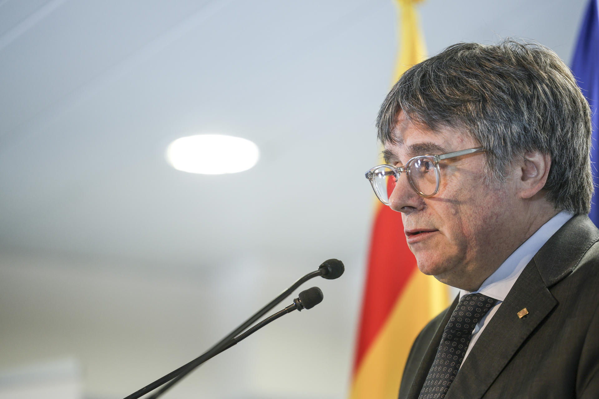 El presidente de JxCat, Carles Puigdemont, den una imagen de archivo. EFE/Pablo Garrigós