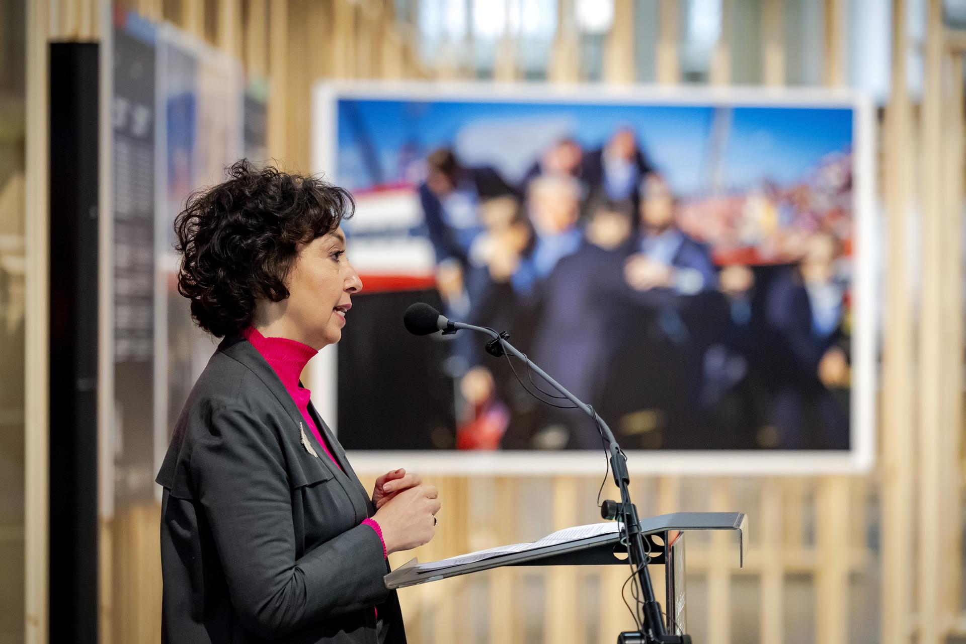 La directora ejecutiva de la fundación World Press Photo, Joumana El Zein Khoury. EFE/EPA/ROBIN VAN LONKHUIJSEN