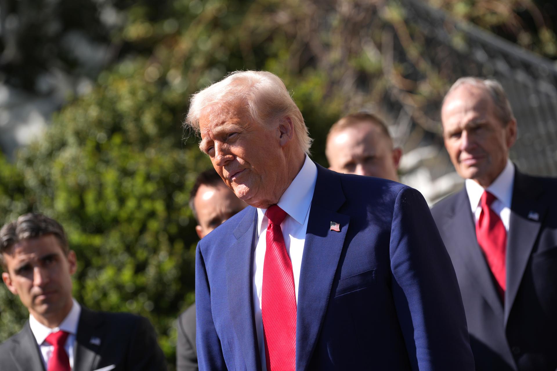 El presidente estadounidense, Donald Trump. EFE/CHRIS KLEPONIS