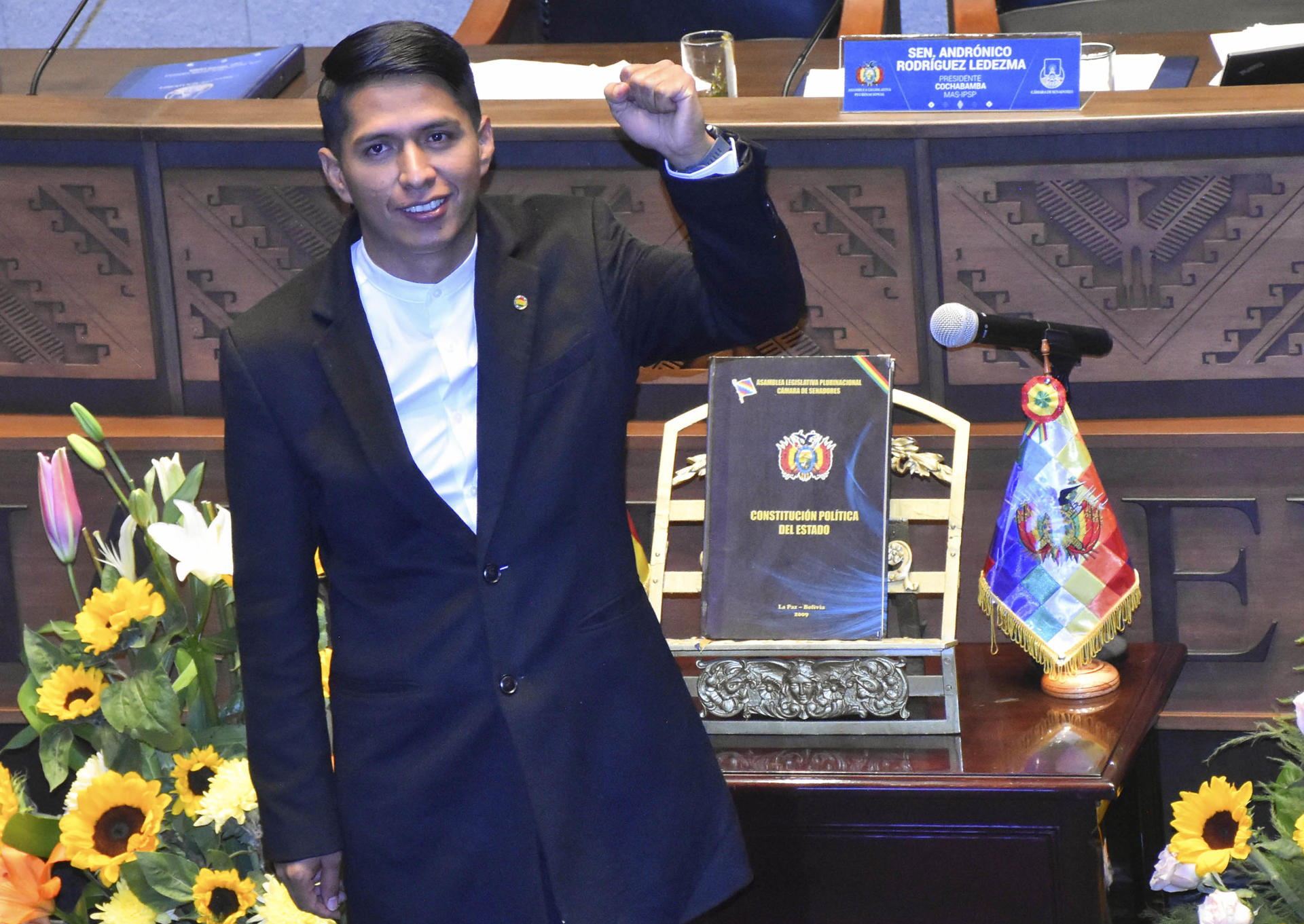 El presidente del Senado de Bolivia, Andrónico Rodríguez, en una foto de archivo. EFE/Stringer