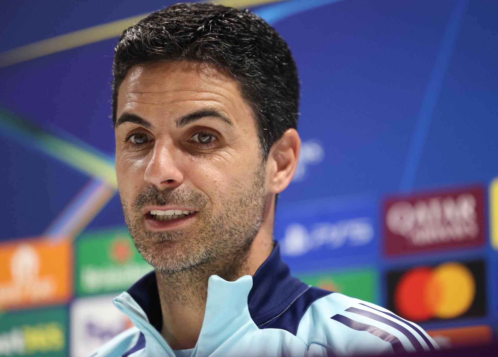 Mikel Arteta, entrenador del Arsenal. EFE/EPA/NEIL HALL