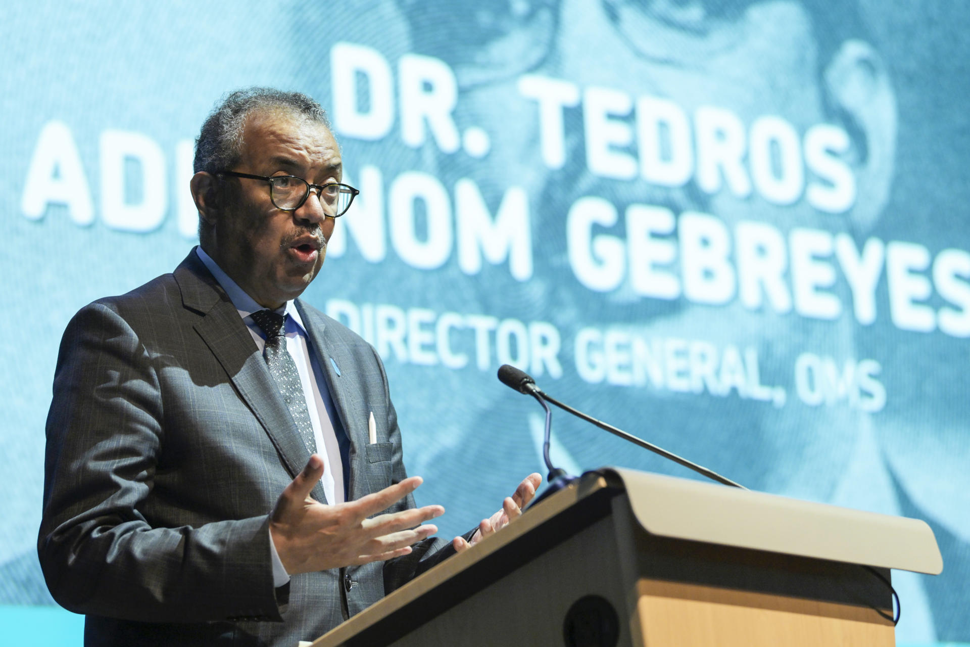 El director general de la Organización Mundial de la Salud (OMS), Tedros Adhanom Ghebreyesus, en una foto de archivo. EFE/ Lenin Nolly