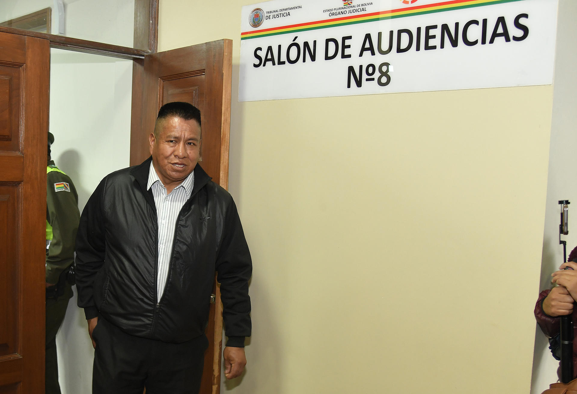 Fotografía de archivo del 23 de enero de 2025 del exjesuita, Pedro Lima, durante una audiencia por un caso de pederastia, en Cochabamba (Bolivia). EFE/ Jorge Abrego