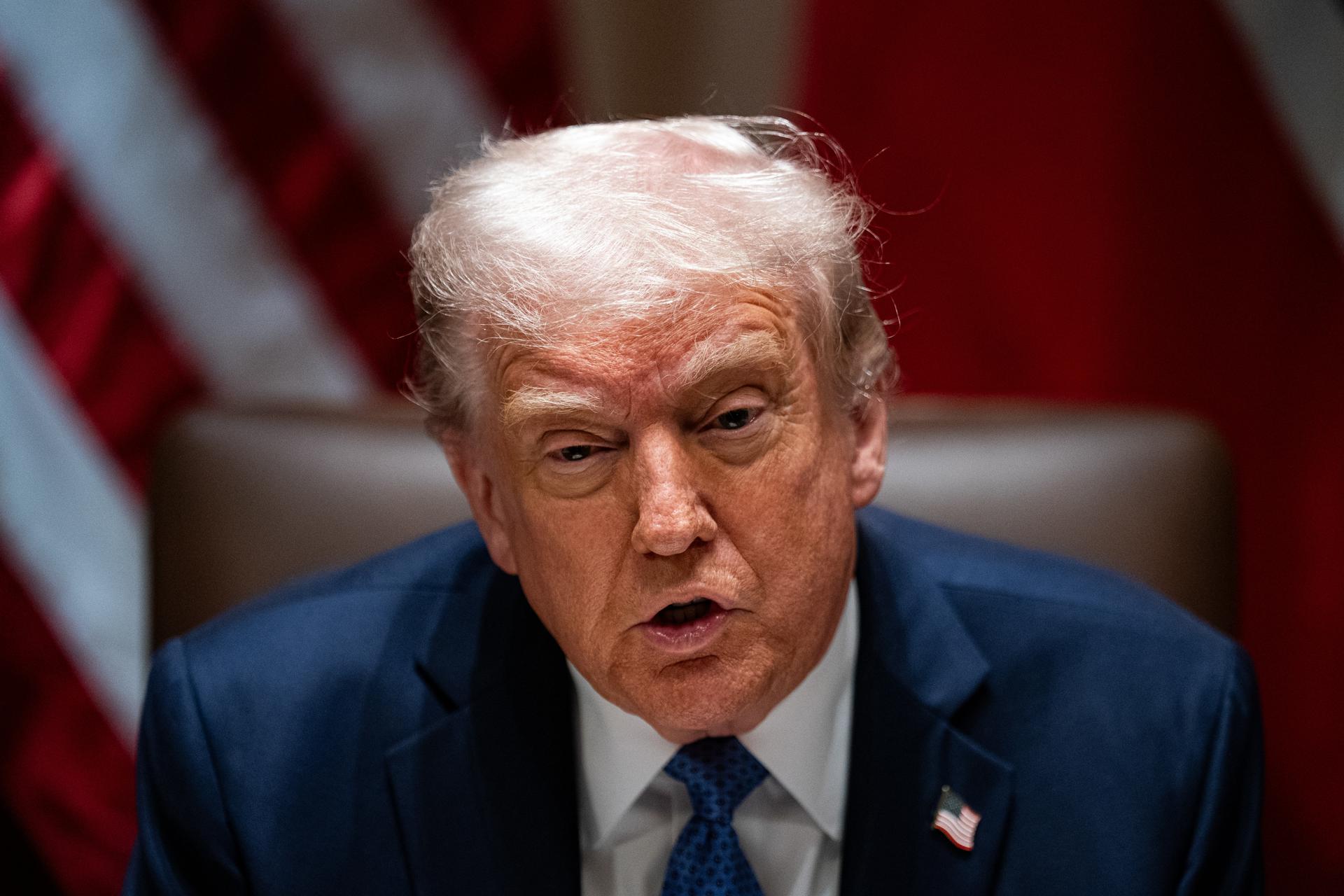 El presidente de Estados Unidos, Donald Trump. EFE/EPA/AL DRAGO / POOL