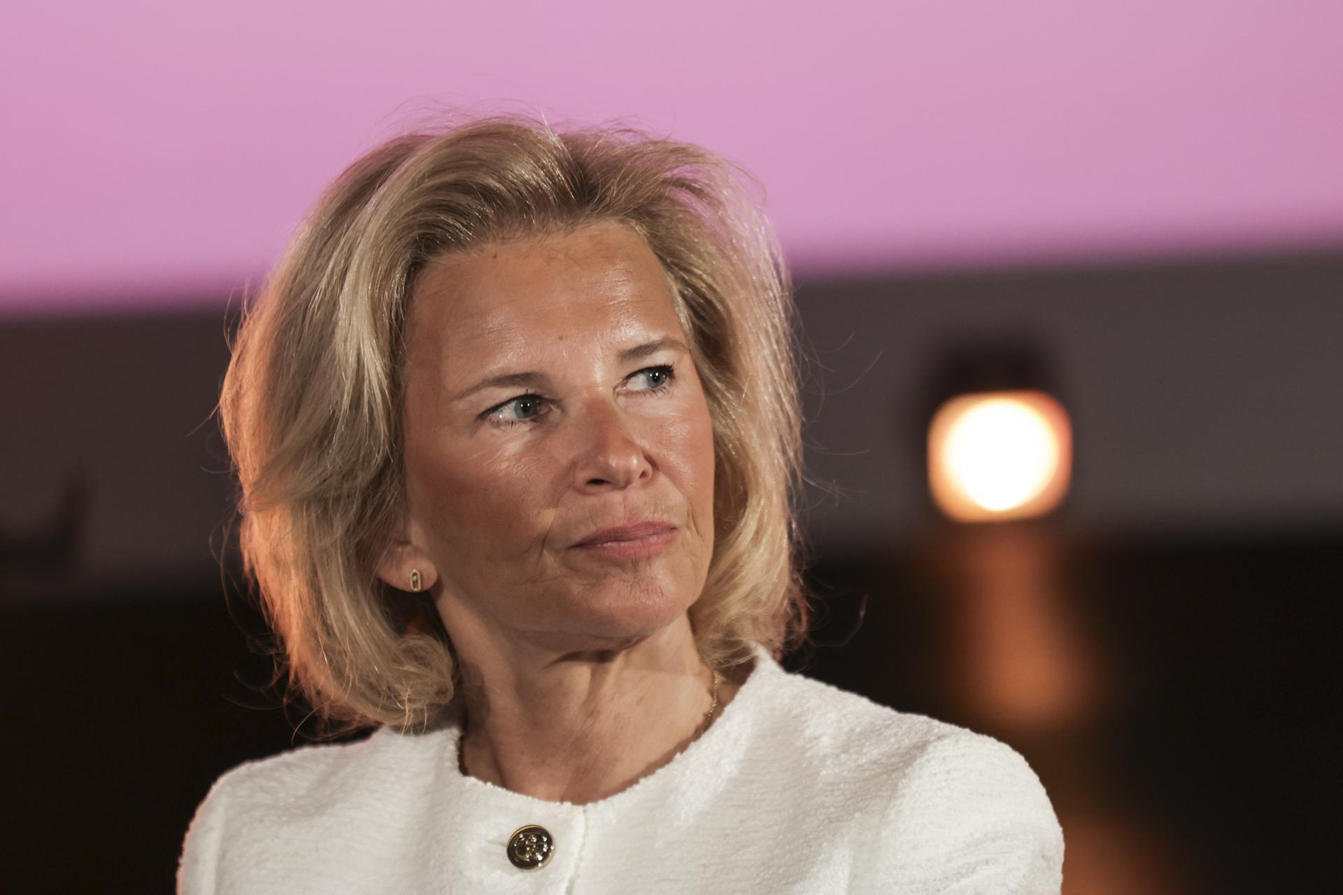 La presidenta del Festival de Cine de Cannes, Iris Knobloch, asiste a una conferencia de prensa para presentar la Selección Oficial de la 78ª edición del Festival de Cine de Cannes en el UGC Montparnasse en París, Francia, el 10 de abril de 2025. La 78ª edición del Festival de Cine de Cannes se llevará a cabo del 13 al 24 de mayo de 2024. (Cine, Cine, Francia) EFE/EPA/Teresa Suarez